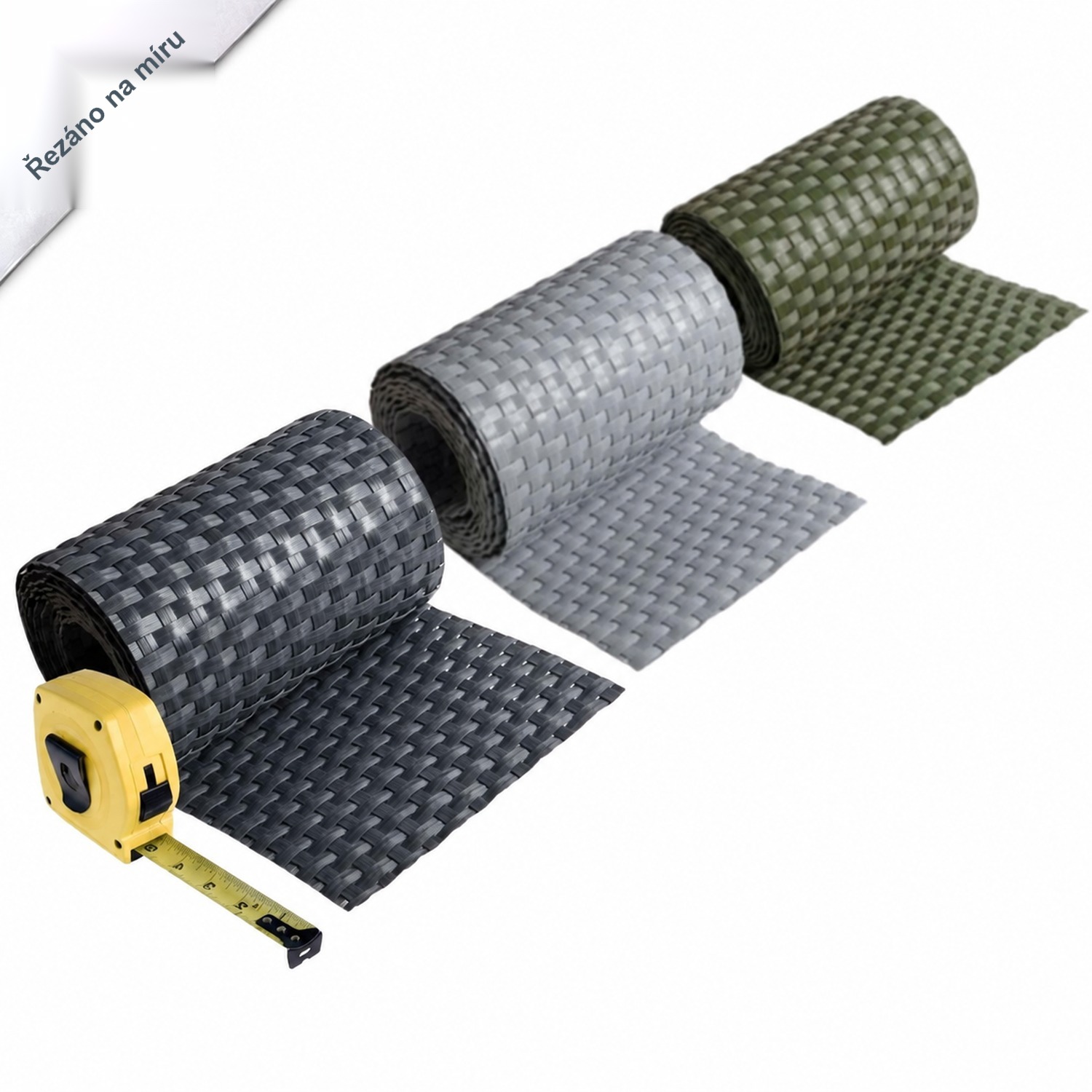 zaun|zu® stínicí pásy RATTAN řez na míru pro plot – 1,0 m