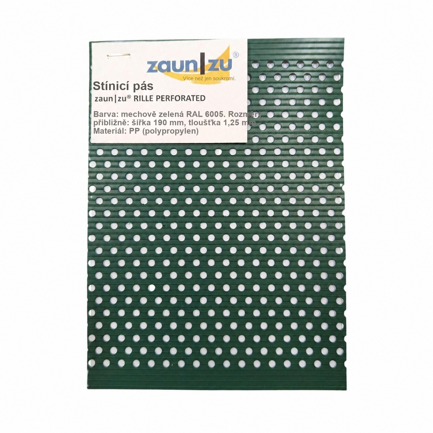 stínicí pásky zaun|zu® RILLE GELOCHT vzor vyzkoušet před nákupem – 14,0 cm – Pohled 9