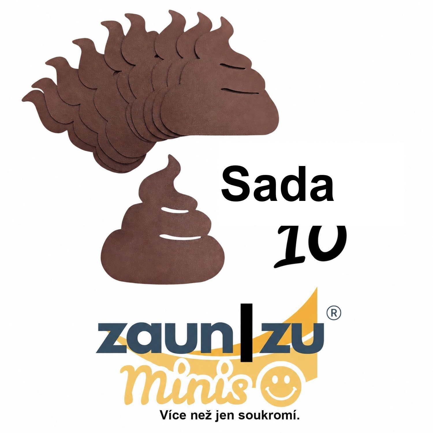 zaun|zu Minis - Psí hovínka balení 10 ks dekorativní prvek pro plot z dvojitých drátěných panelů – 14 cm – Pohled 2