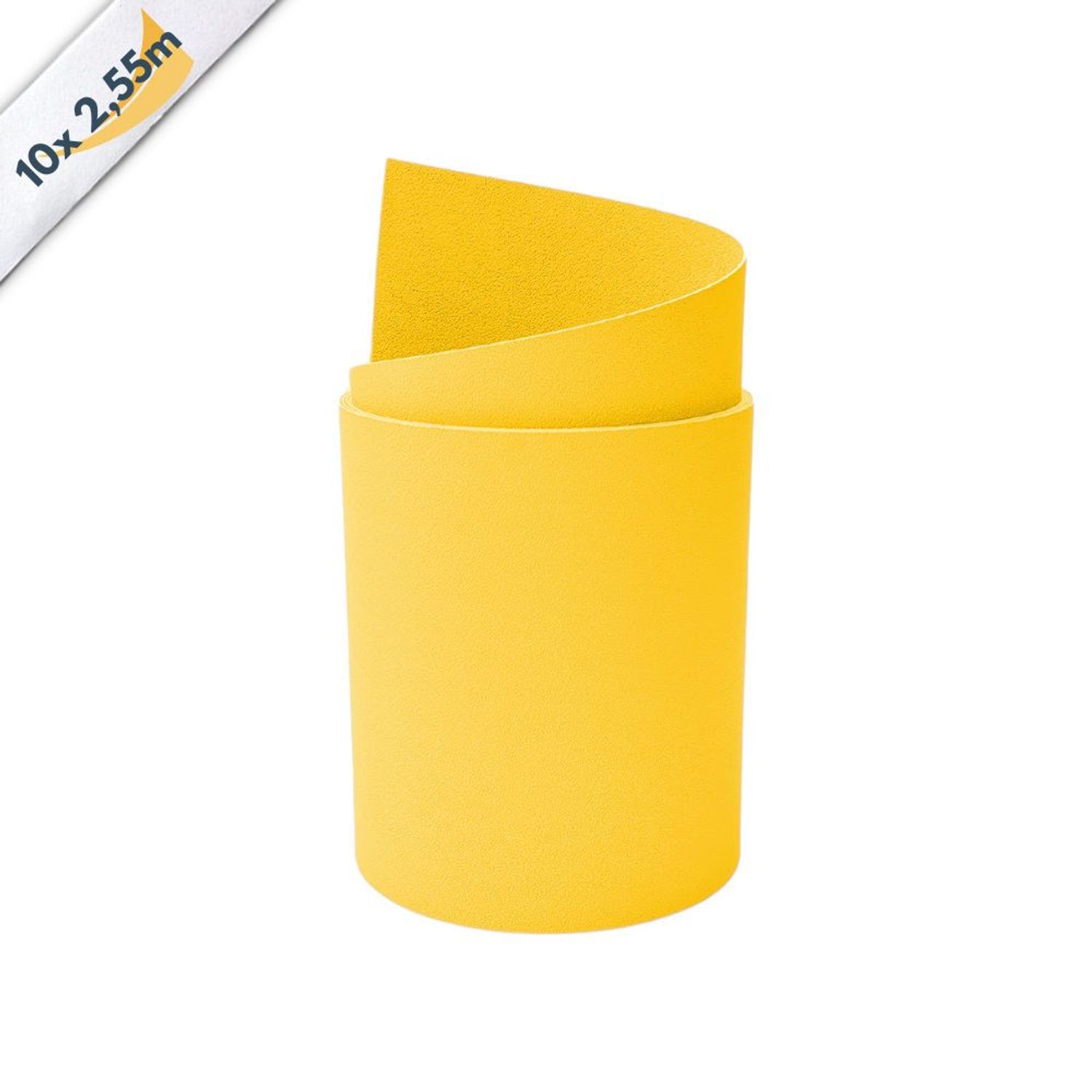 strisce schermatura frangivista zaun|zu PREMIUM 10x strisce singole 2.55 m per la recinzione – Giallo (RAL 1018) – Vista 3