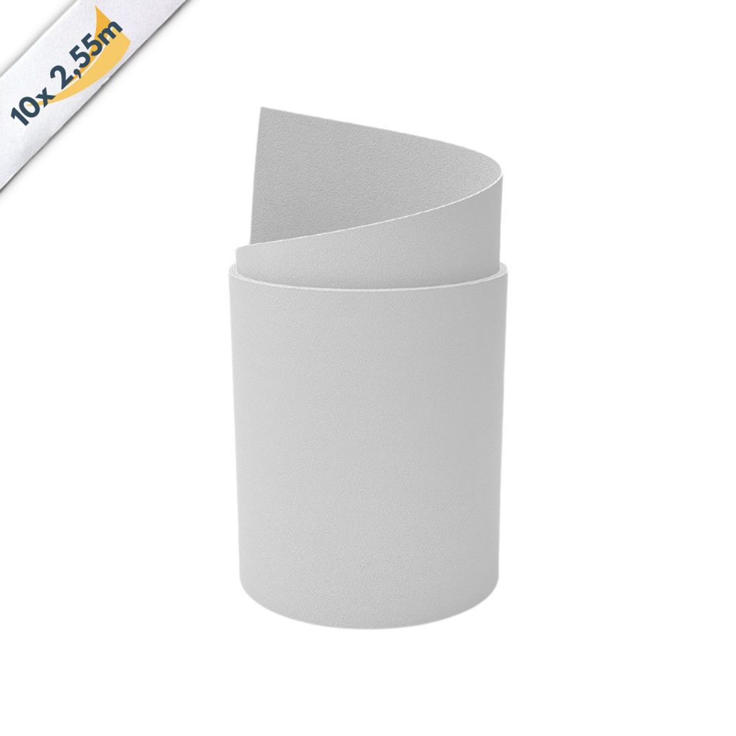lamelles occultantes zaun|zu PREMIUM 10x bandes simples 2,55 m pour la clôture – Blanc (RAL 9003) – Affichage 3