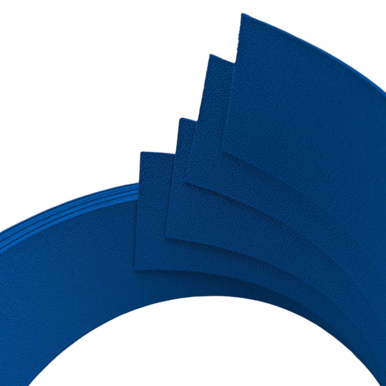 zaun|zu® PREMIUM VIERTEL Set de benzi unice 2,55 m: benzi pentru gard PP pentru gard – Enzianblau (RAL 5010) – Învățământul 2