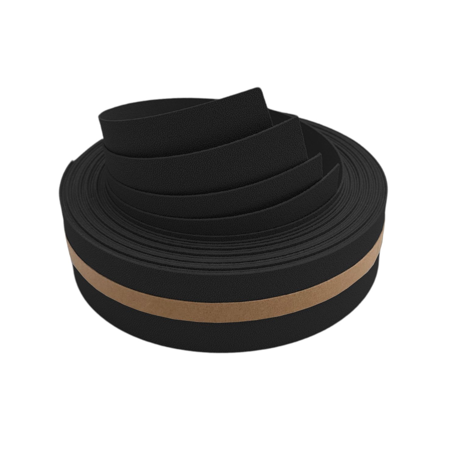 zaun|zu® PREMIUM VIERTEL Set de benzi unice 2,55 m: benzi pentru gard PP pentru gard – Tiefschwarz (RAL 9005)
