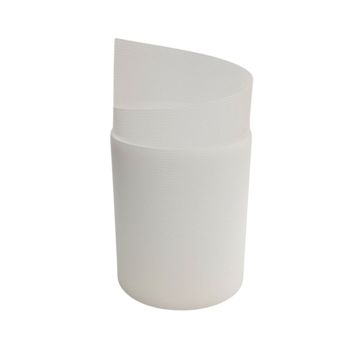 ленти за ограда zaun|zu® RILLE Single Strip 2,55 m за оградата – Бели Milchglas-Optik