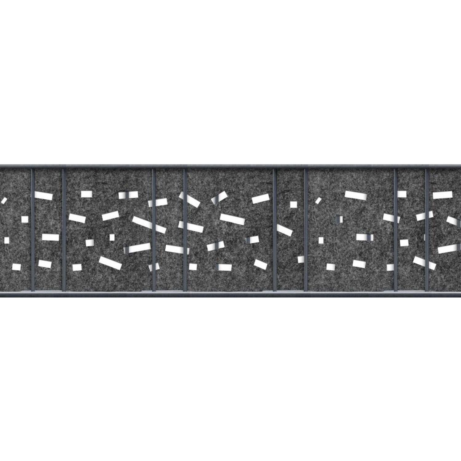 lamelles occultantes zaun|zu Design polaire décoration simple bande Criss Cross – 2,55 m, Anthracite