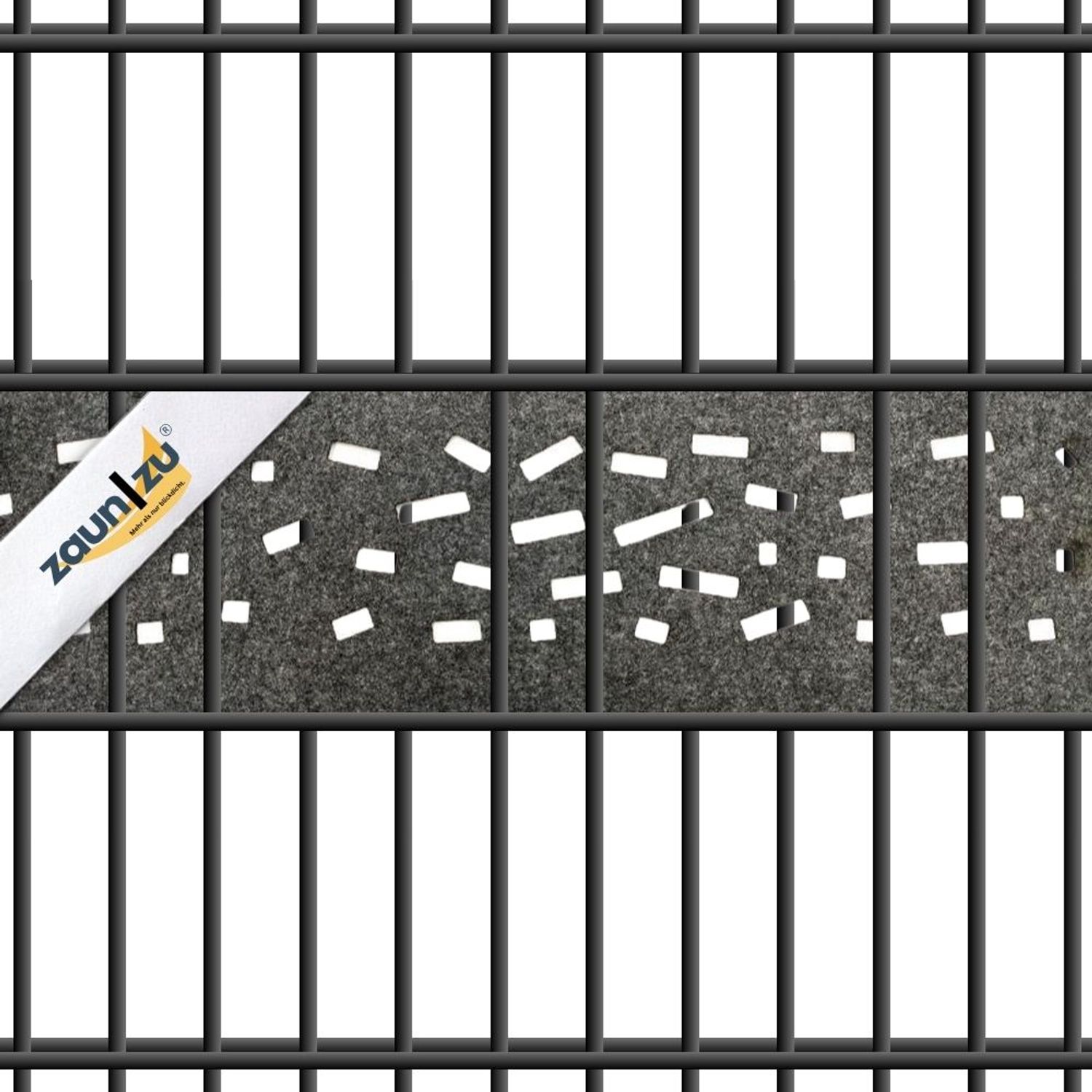 zaun|zu® látásvédő szalag – Design-vlies, egyedi szalag, Criss Cross mintázat – 2,55 m