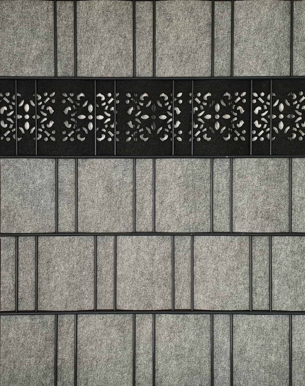 strisce schermatura frangivista zaun|zu Decorazione in pile di design – 2,55 m, Schwarzgrau – Vista 3