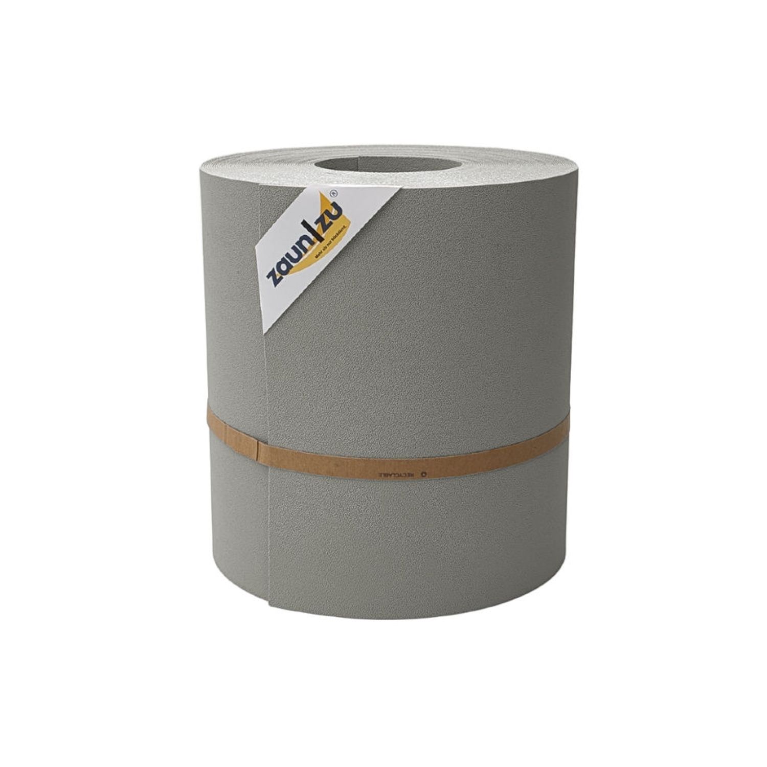 Sichtschutzstreifen zaun|zu PREMIUM MAXI 26m Rolle für den 24cm Stabmattenzaun – 26,0 m, Steingrau (RAL 7030)