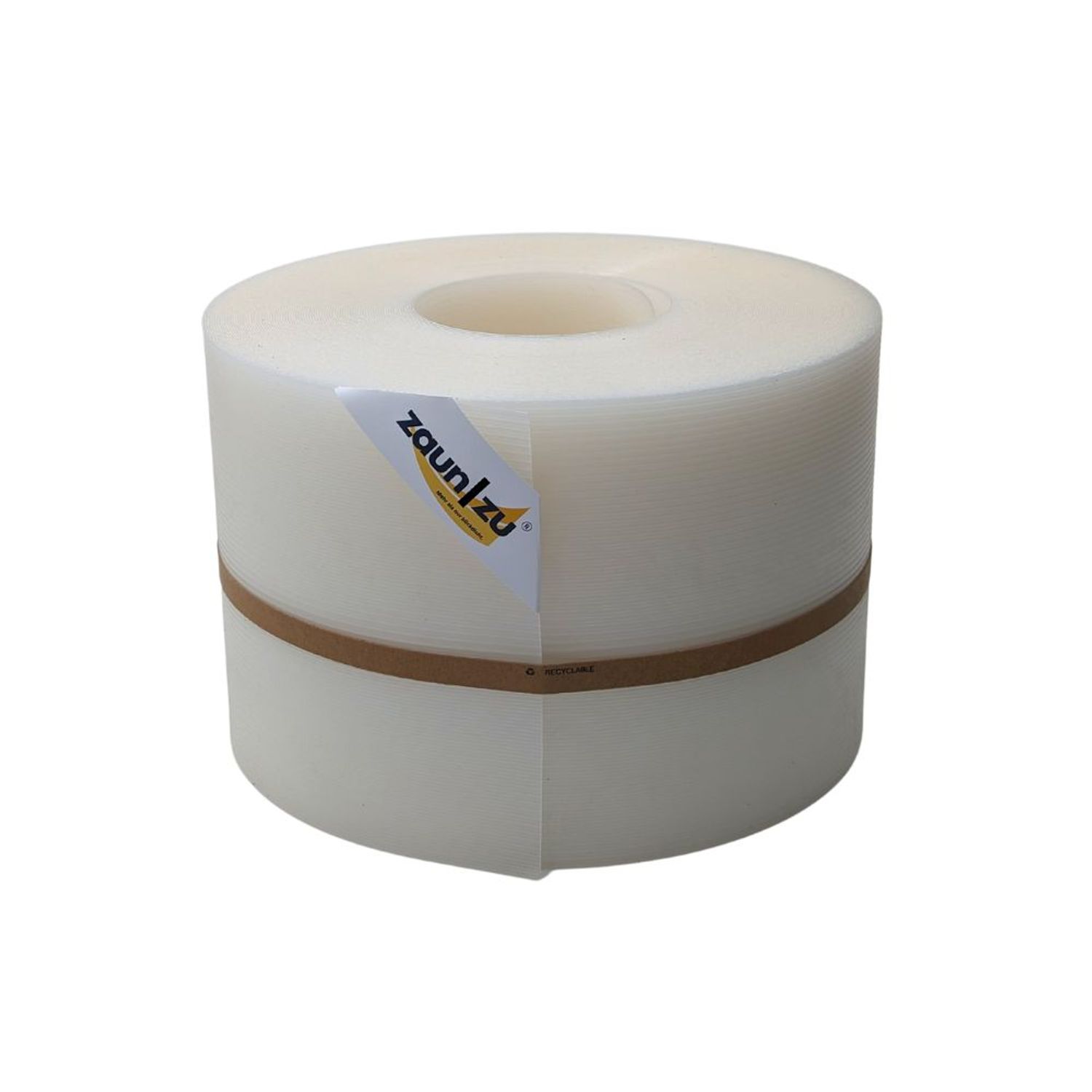 lamas de ocultación zaun|zu RILLE 50m rollo para la cerca de malla de alambre gemelo – 50,0 m, Blanco Milchglas-Optik