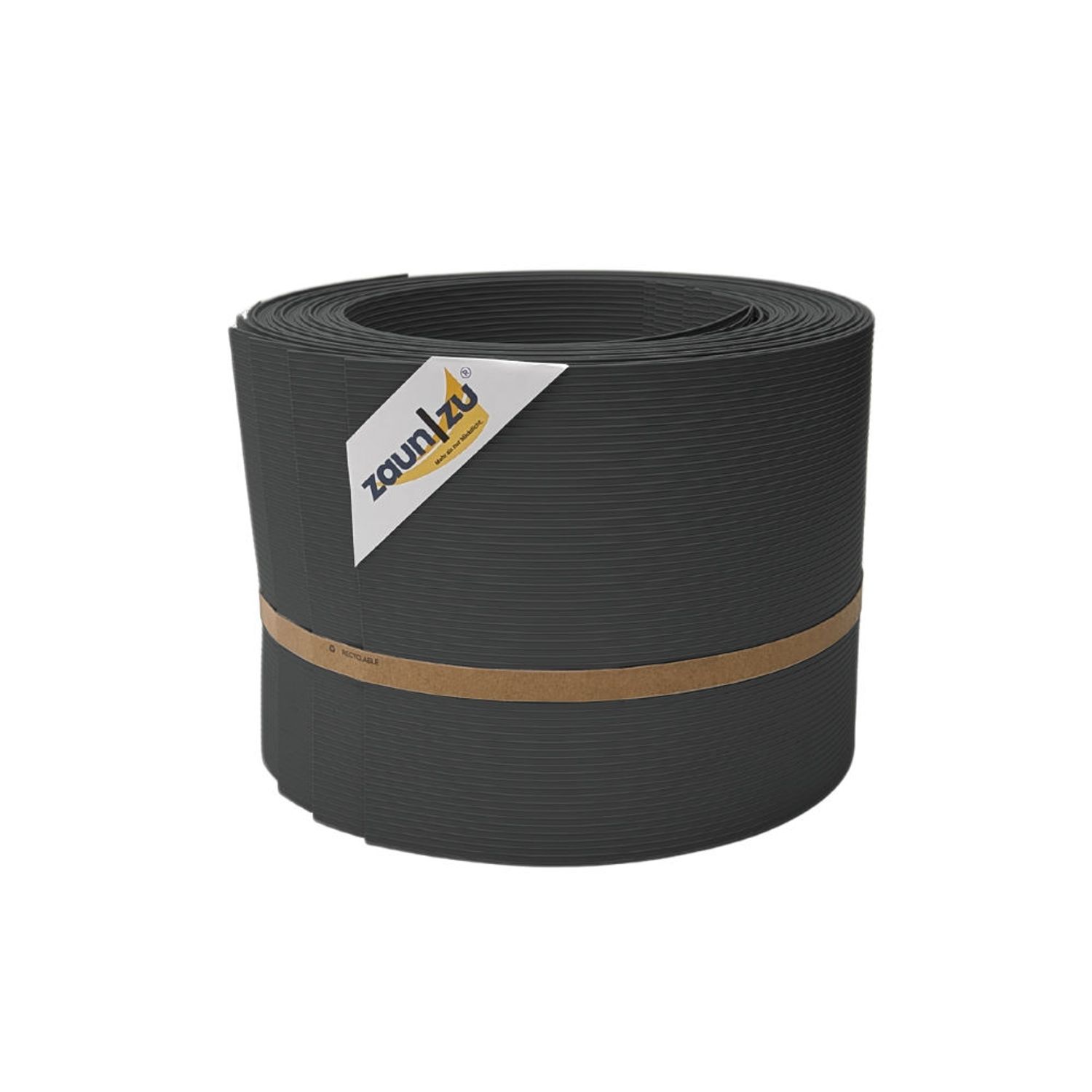 lamas de ocultación zaun|zu RILLE 10x tiras individuales 2.55 m para la cerca – Antracita (RAL 7016)