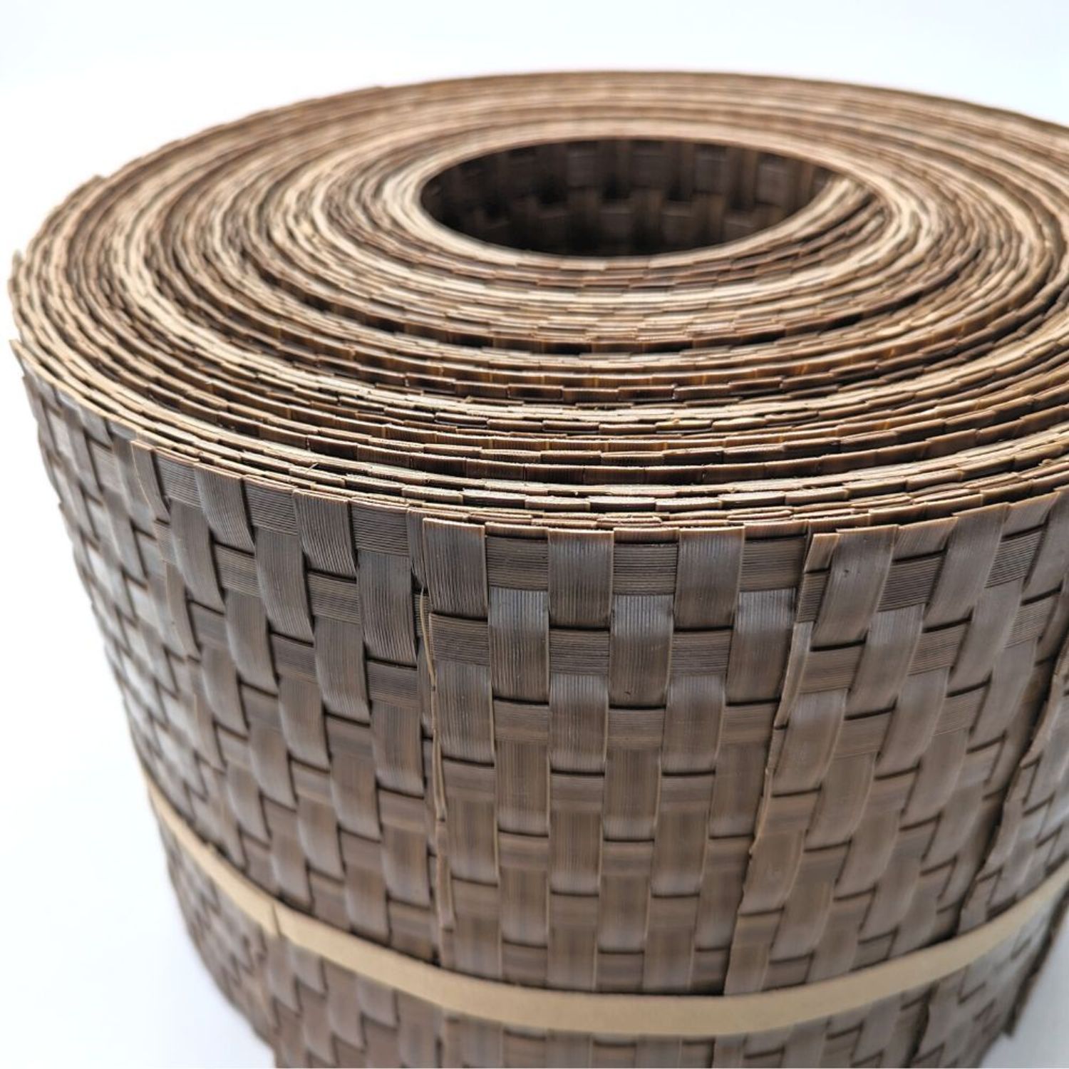 zaun|zu® stínicí pásy RATTAN 10 × jednotlivých pásů 2,55 m pro plot – Honigbraun – Pohled 2
