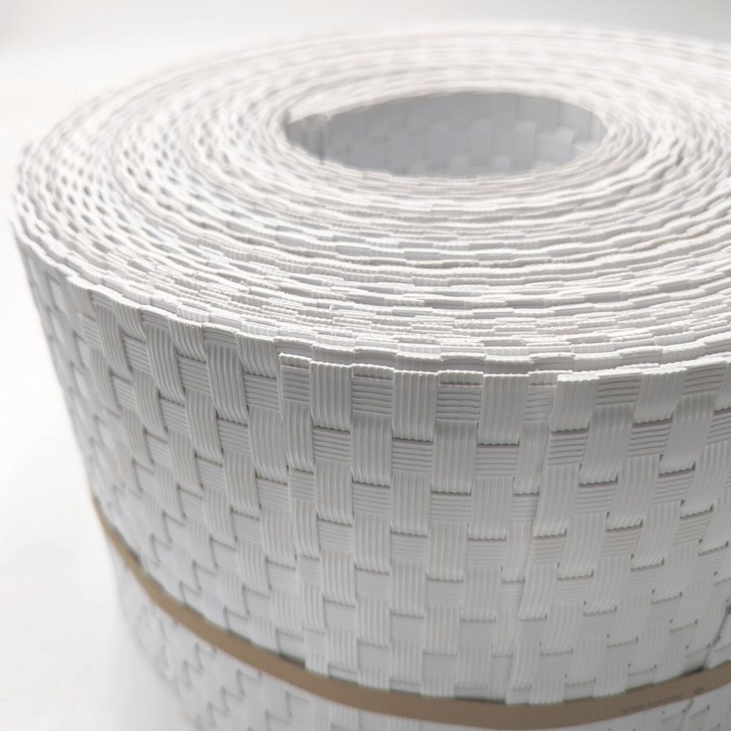 fitas de ocultação zaun|zu RATTAN 10x tiras simples 2.55 m para a cerca – Branco – Ver 2