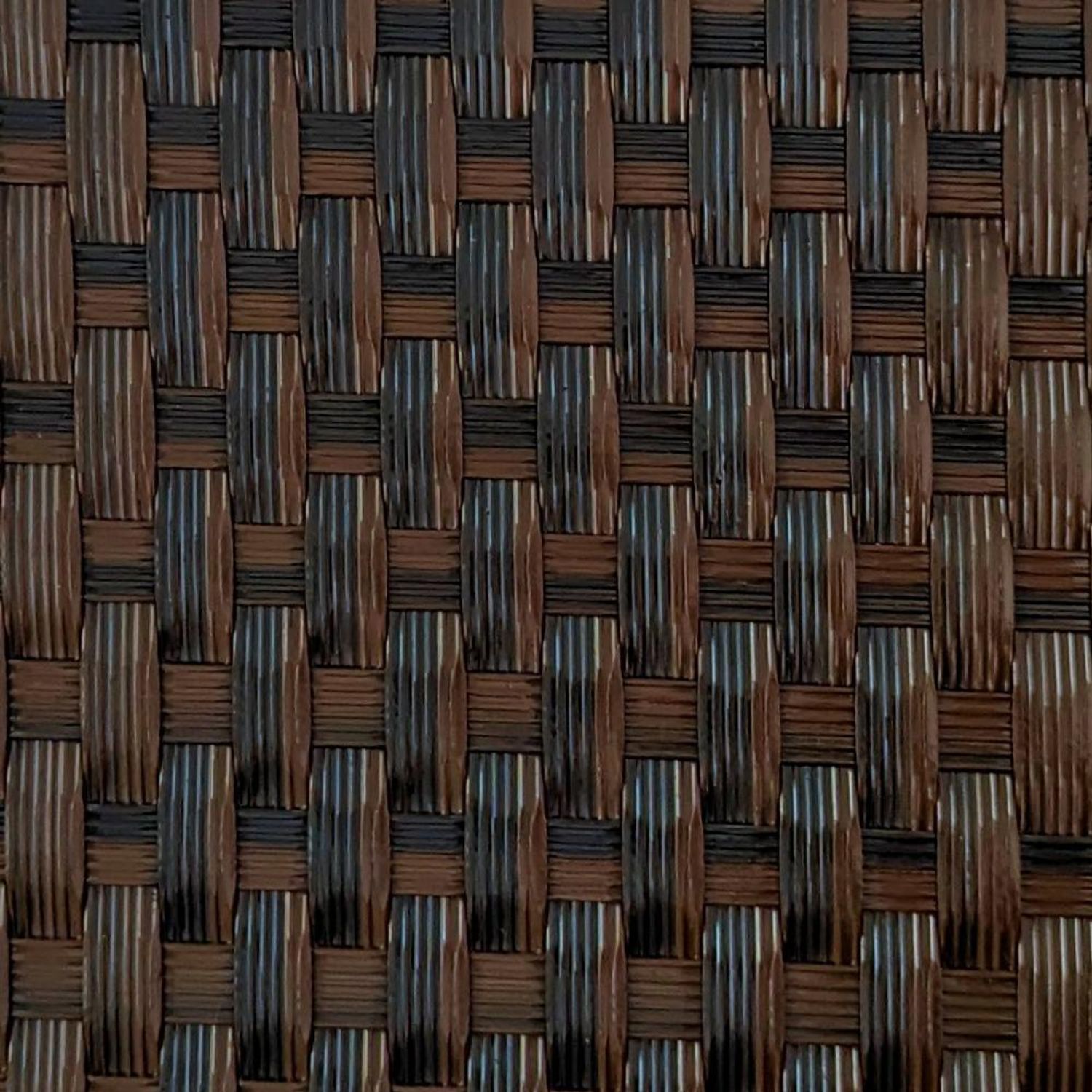 Sichtschutzstreifen zaun|zu RATTAN 10x Einzelstreifen 2,55 m für den Zaun – Schwarzbraun – Ansicht 4
