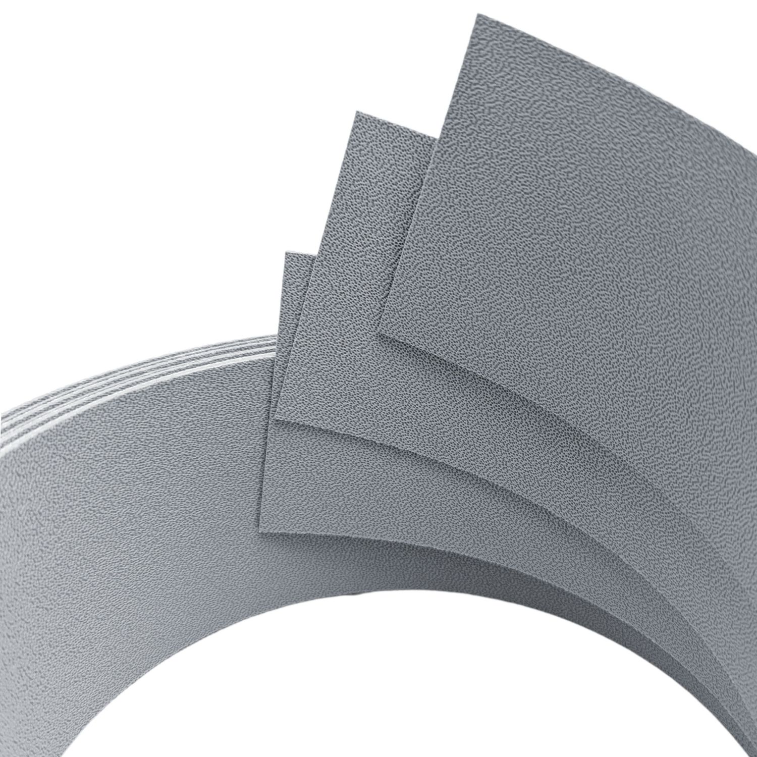 zaun|zu® PREMIUM DRITTEL Set Bandes individuelles 2,55 m: lamelles occultantes PP pour la clôture – Fenstergrau (RAL 7040) – Affichage 2