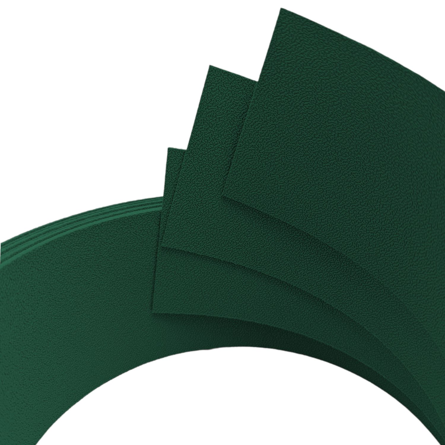 zaun|zu® PREMIUM DRITTEL Set enkele strook 2,55 m: zichtstroken PP voor het hek – Groen (RAL 6005) – Beeld 2