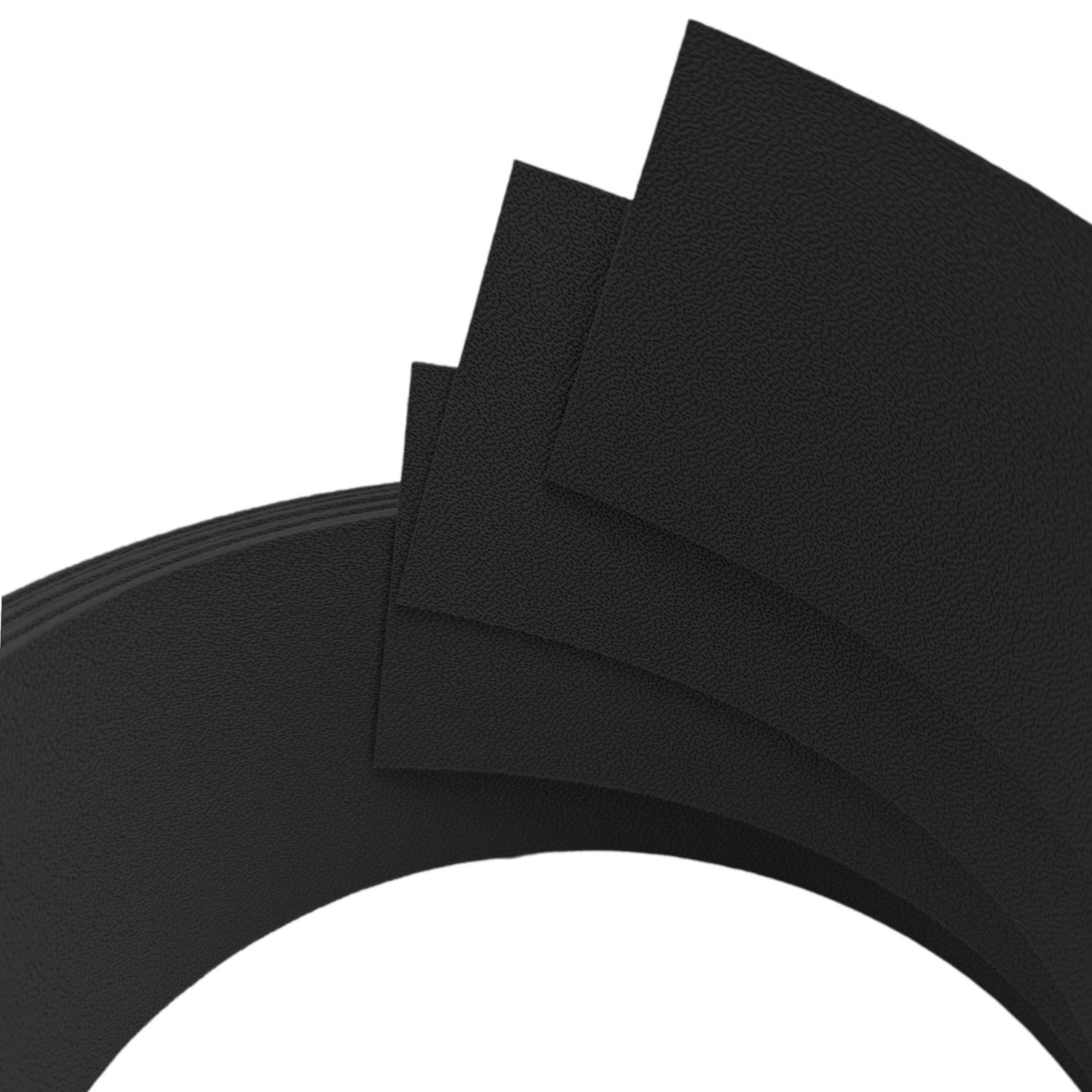 zaun|zu® PREMIUM DRITTEL Set de benzi unice 2,55 m: benzi pentru gard PP pentru gard – Tiefschwarz (RAL 9005) – Învățământul 2