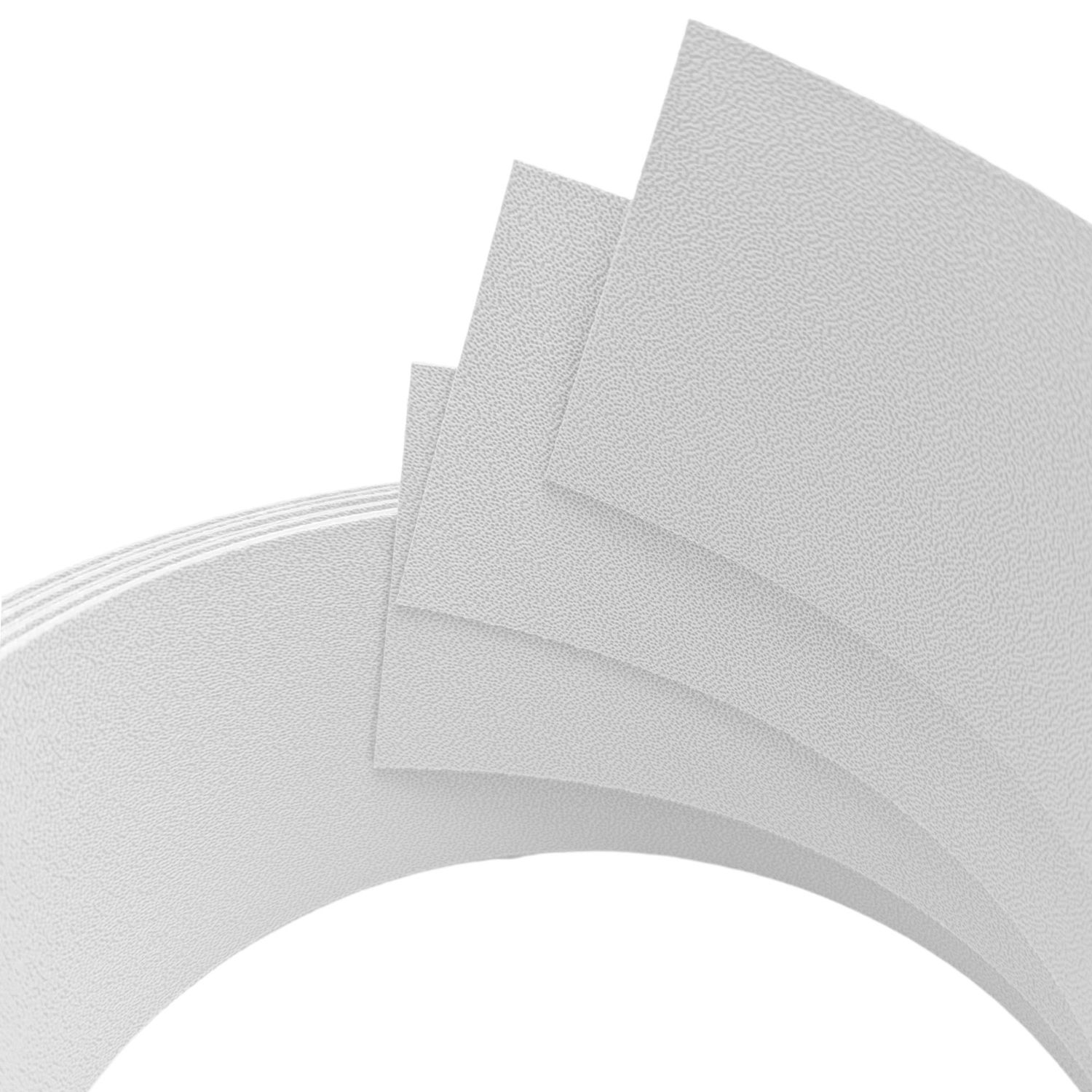 zaun|zu® PREMIUM DRITTEL Set Einzelstreifen 2,55 m: Sichtschutzstreifen PP für den Zaun – Weiß (RAL 9003) – Ansicht 2