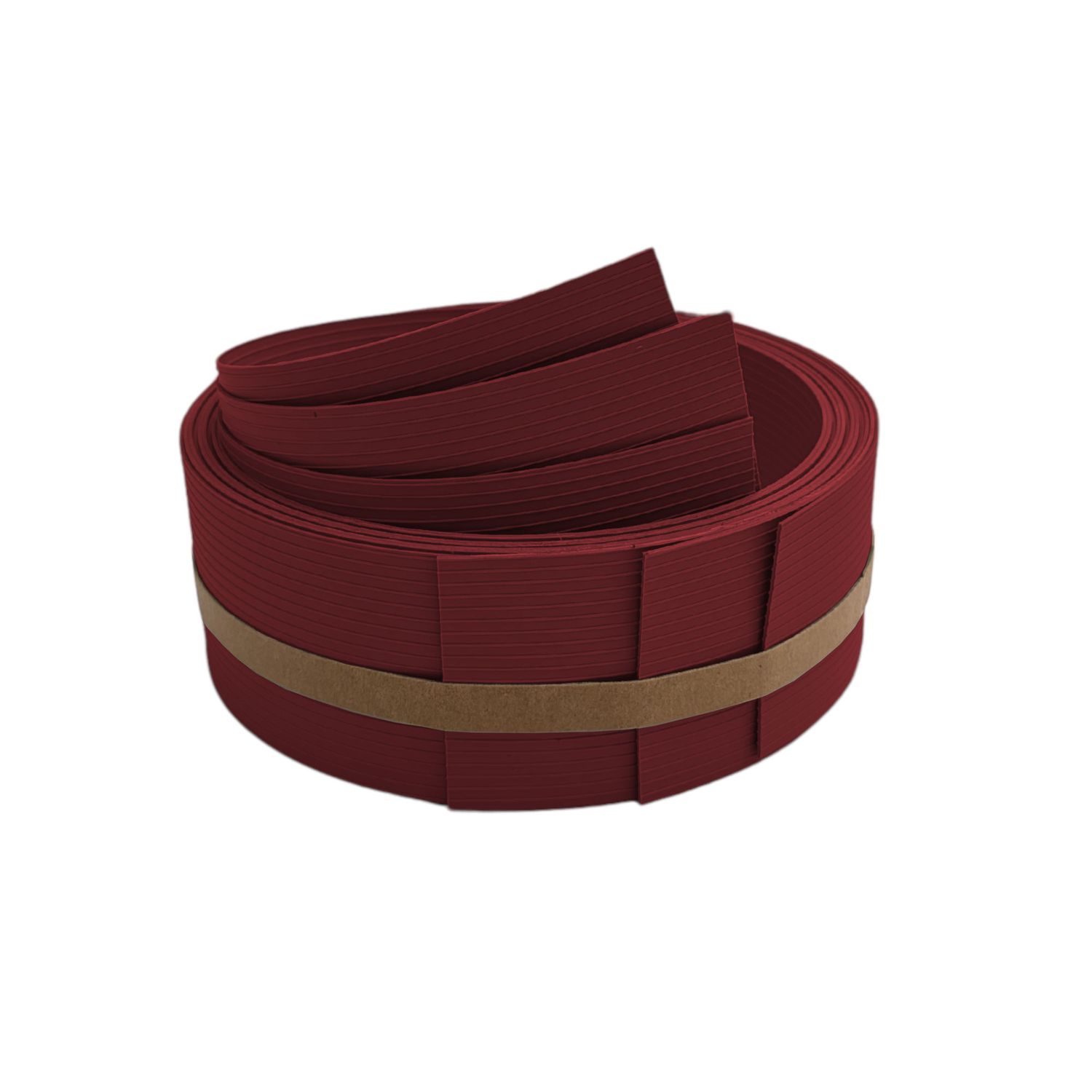 zaun|zu® RILLE DRITTEL Set Bandes individuelles 2,55 m: lamelles occultantes PP pour la clôture – Bordeauxrot (RAL 3011)