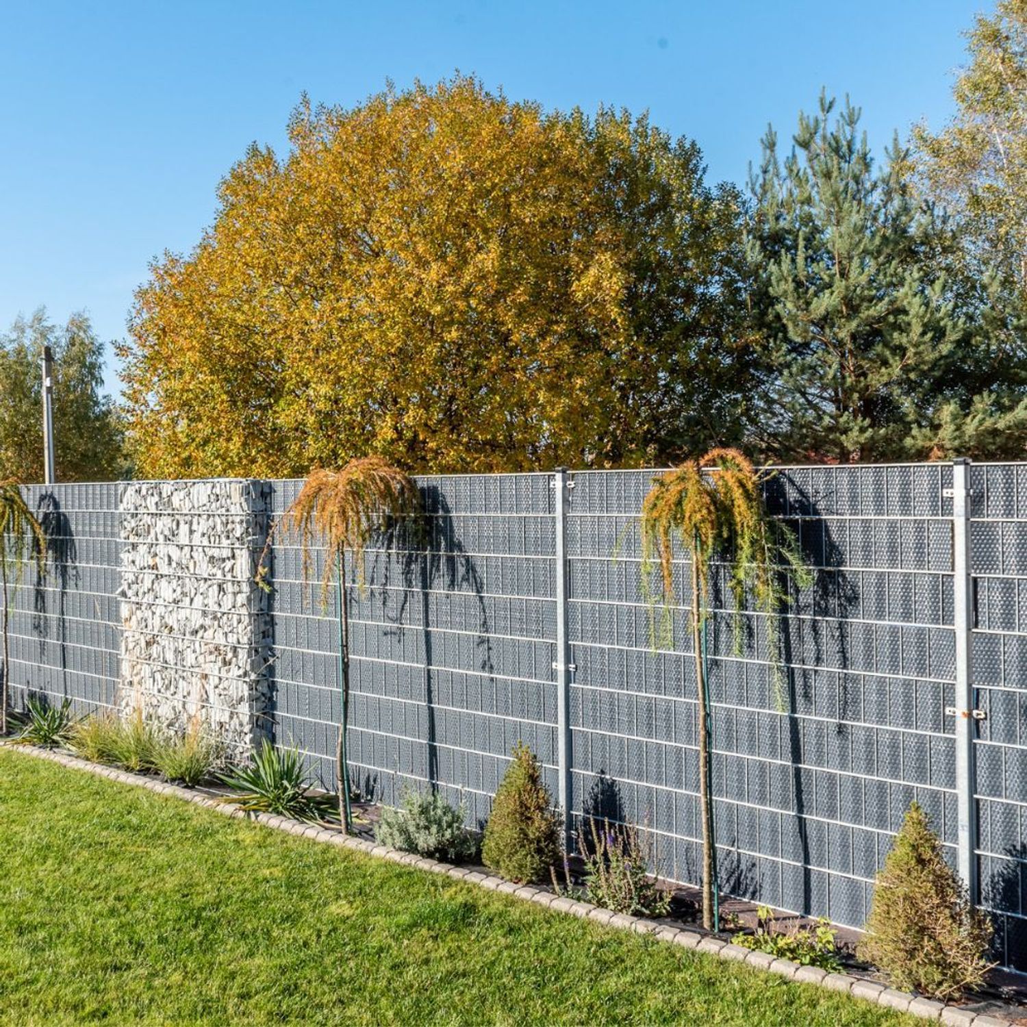 Privacy screen strips zaun|zu RATTAN Samples to try before buying – 14,0 cm – View 5