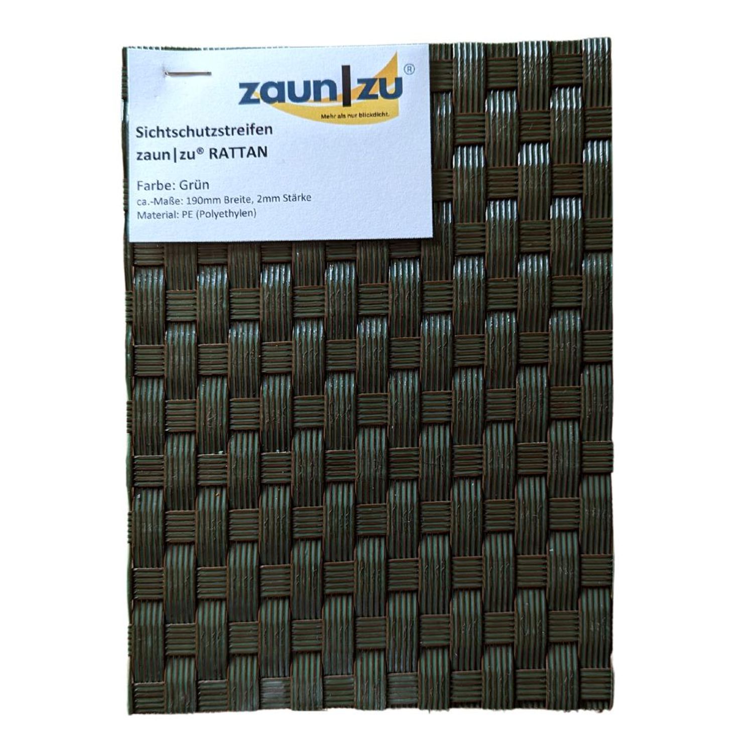 lamelles occultantes zaun|zu RATTAN Échantillons à essayer avant d'acheter – 14,0 cm, Vert