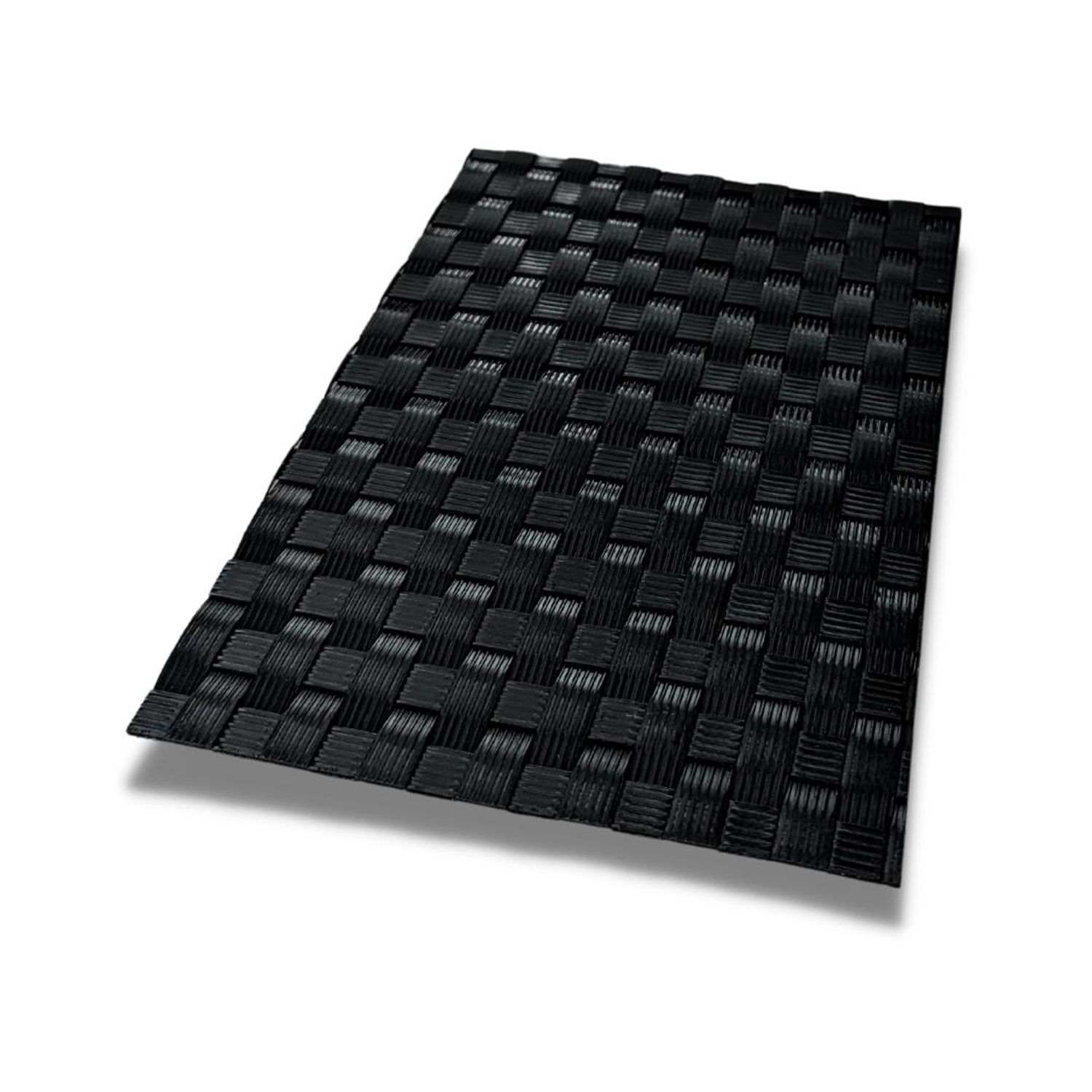 Privacy screen strips zaun|zu RATTAN Samples to try before buying – 14,0 cm, Black – View 2