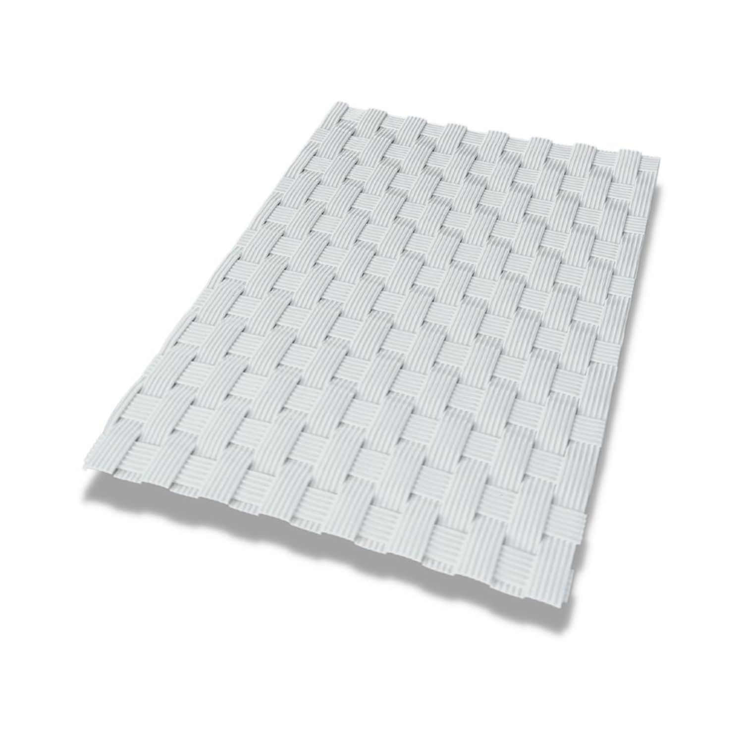 Privacy screen strips zaun|zu RATTAN Samples to try before buying – 14,0 cm, White – View 2