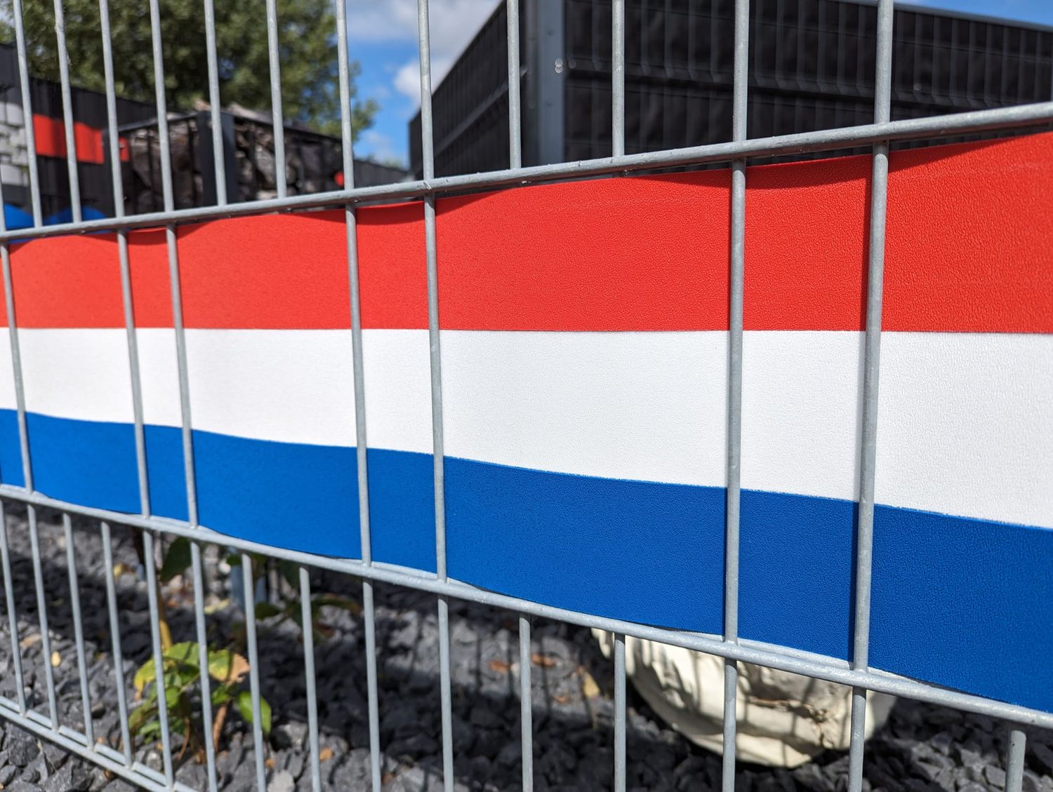 Privacy screen strips zaun|zu Country colour set Netherlands – 2,55 m, Accent Stripes – View 2
