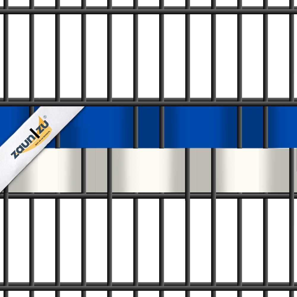 benzi de protecție vizuală în culori de club - Set BLAU-WISS – 2,55 m