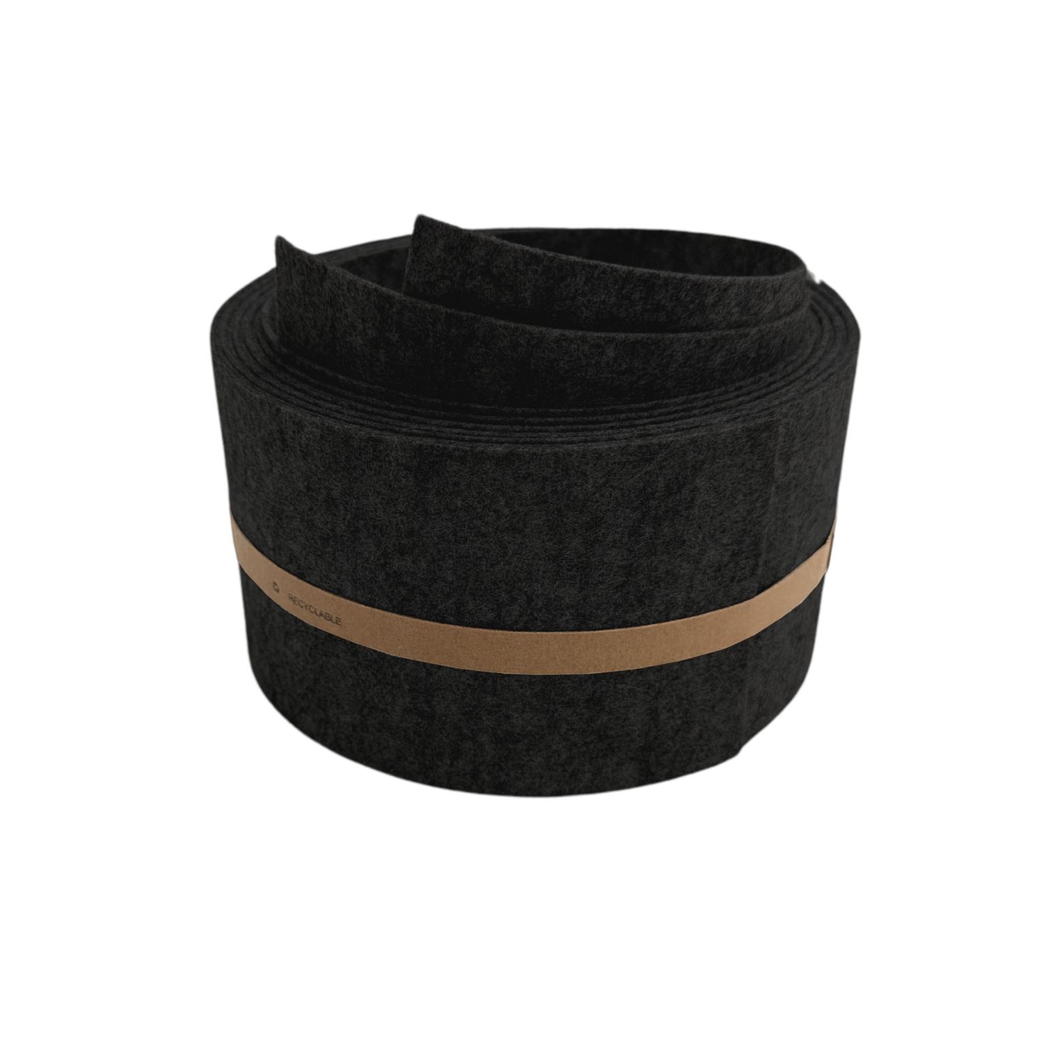 zaun|zu® Design Vlies Set de accent 2er Set HALBE 95 mm x 255 cm benzi pentru gard pentru gard – 2,55 m, Schwarzgrau