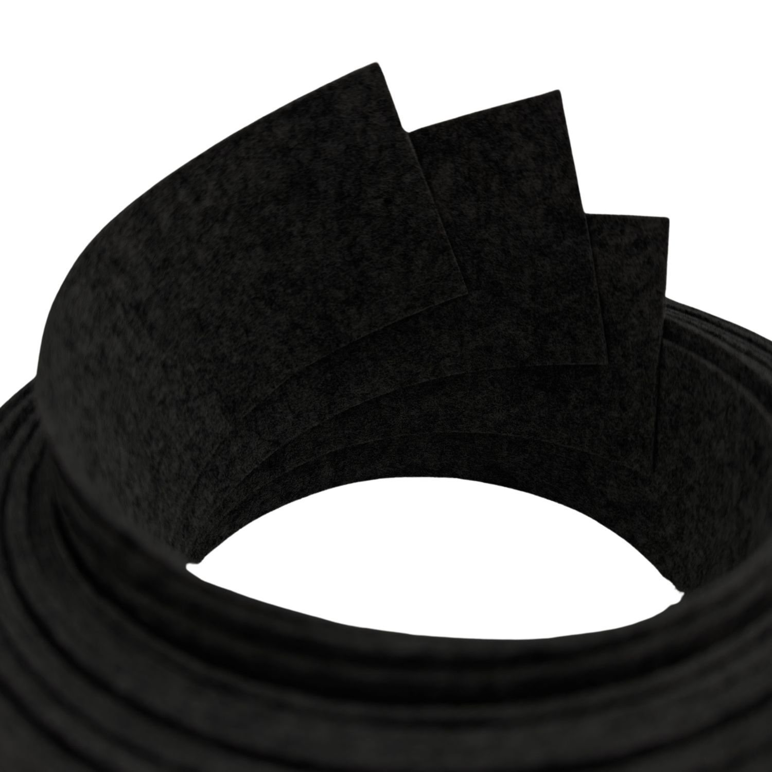 zaun|zu® Dizajnerski trakovi iz netkanega materiala »3« – komplet DRITTEL 63 mm x 255 cm – trakovi za zaslonitev ograje – 2,55 m, Schwarzgrau – Pogled 2