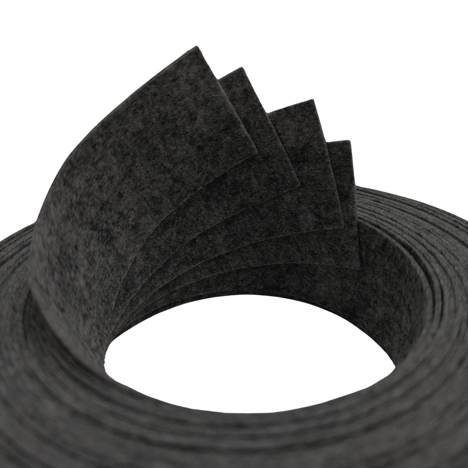 zaun|zu® Design non-tissé bande d'accent 4er Set VIERTEL 47 mm x 255 cm lamelles occultantes pour la clôture – 2,55 m, Anthracite – Affichage 2
