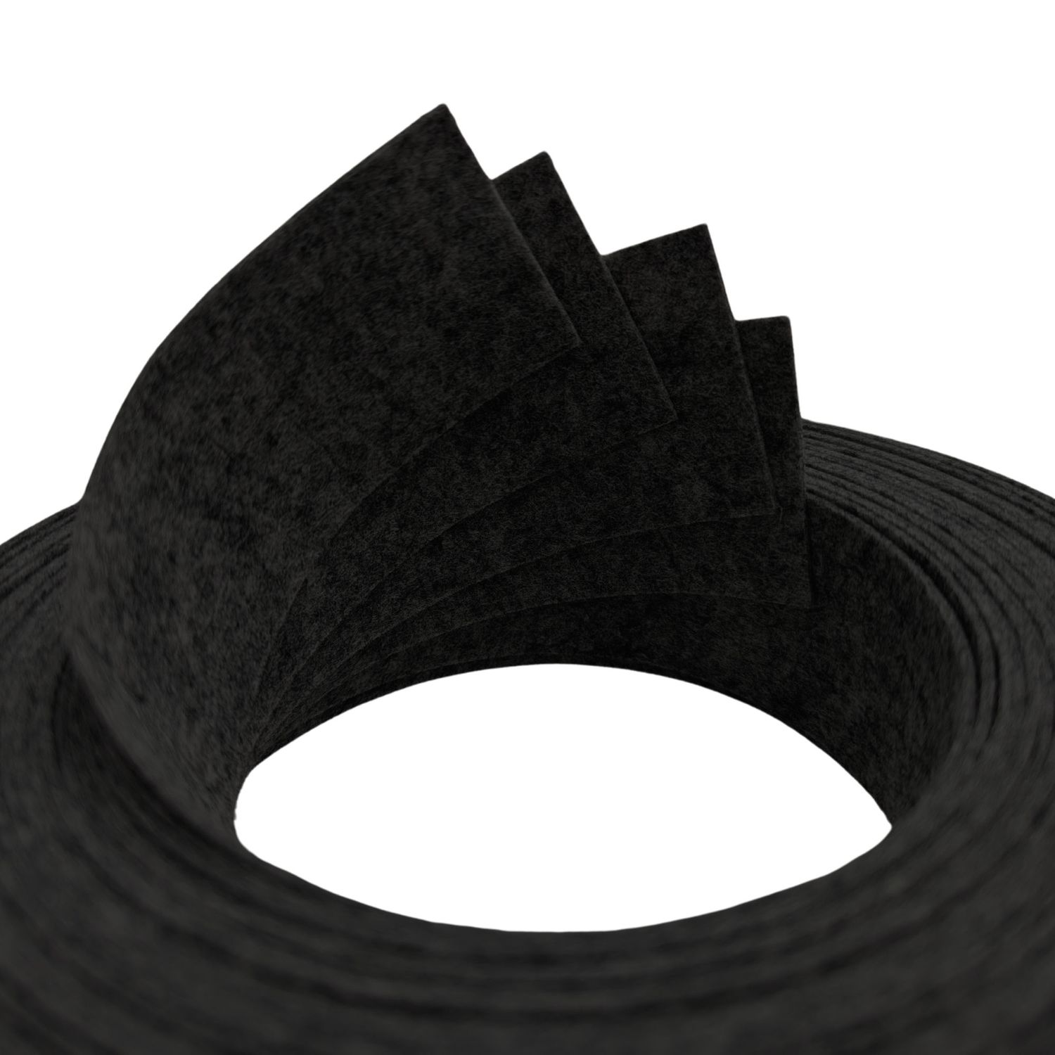 zaun|zu® Design non-tissé bande d'accent 4er Set VIERTEL 47 mm x 255 cm lamelles occultantes pour la clôture – 2,55 m, Schwarzgrau – Affichage 2