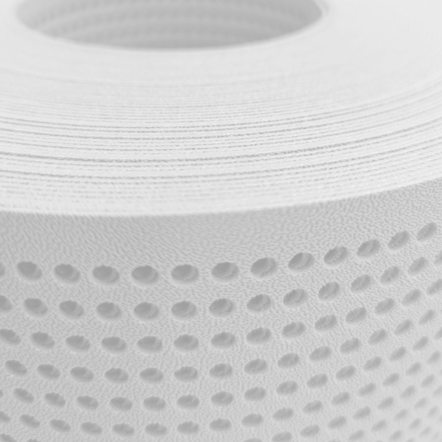 Privacy screen strips zaun|zu PREMIUM Perforated 30% hole pattern – 26m, White (RAL 9003) – View 2