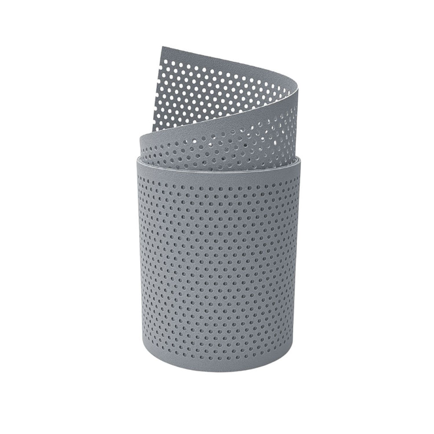 lamelles occultantes zaun|zu PREMIUM Profil perforé de 20 % de trous – 255cm, Fenstergrau (RAL 7040)