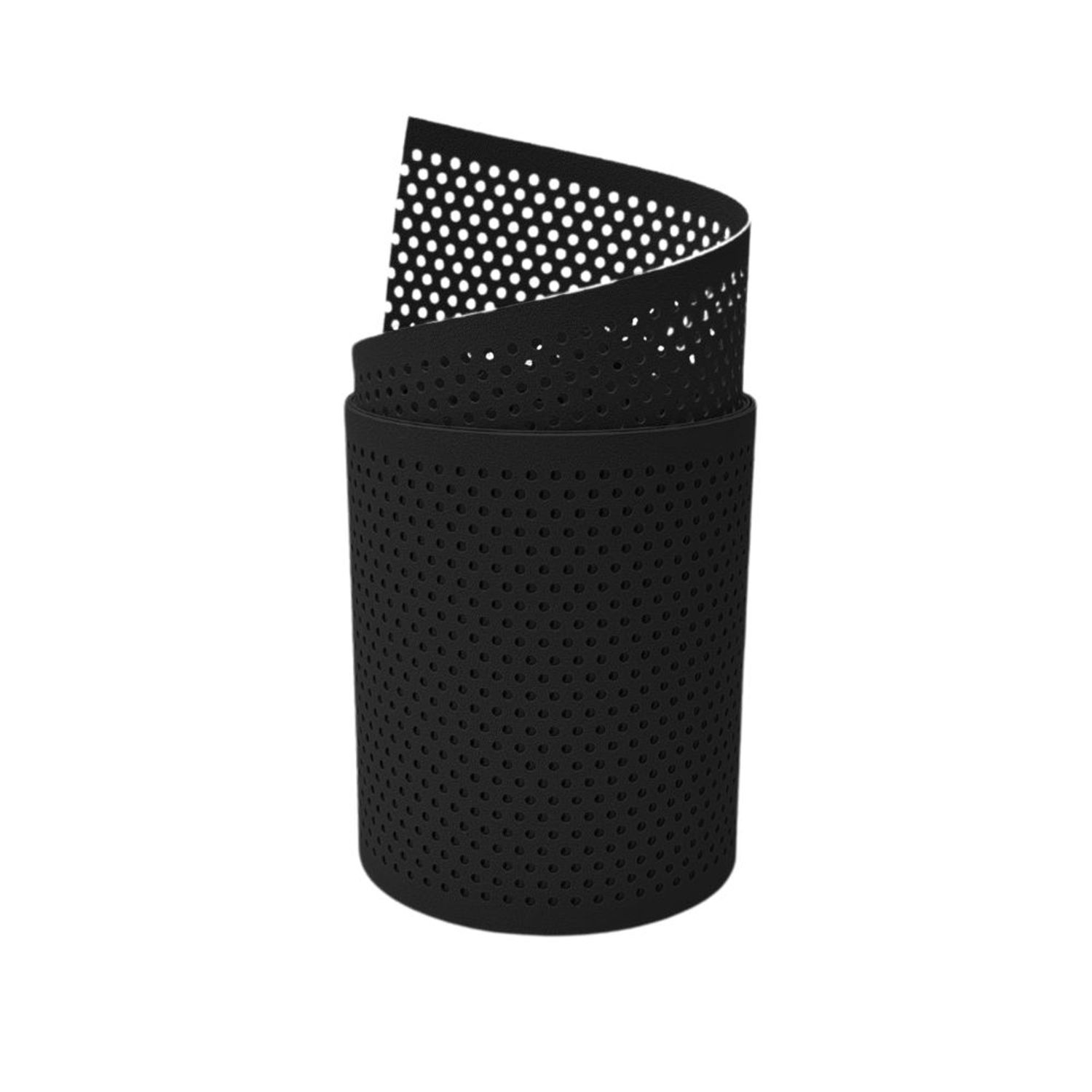 benzi de protecție vizuală zaun|zu® PREMIUM se învârte 20% de probă – 255cm, Tiefschwarz (RAL 9005)