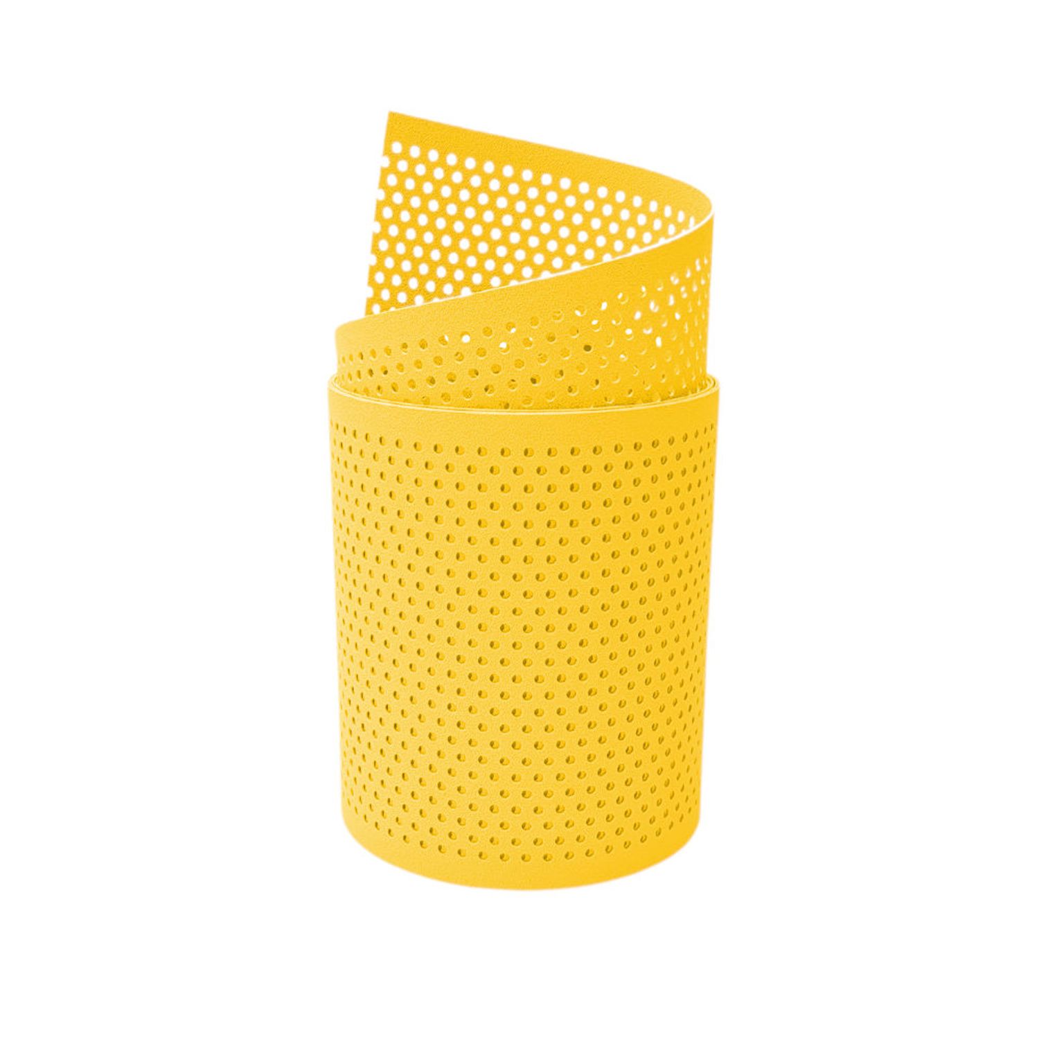 Sichtschutzstreifen zaun|zu PREMIUM gelocht 20% Lochmuster – 255cm, Gelb (RAL 1018)