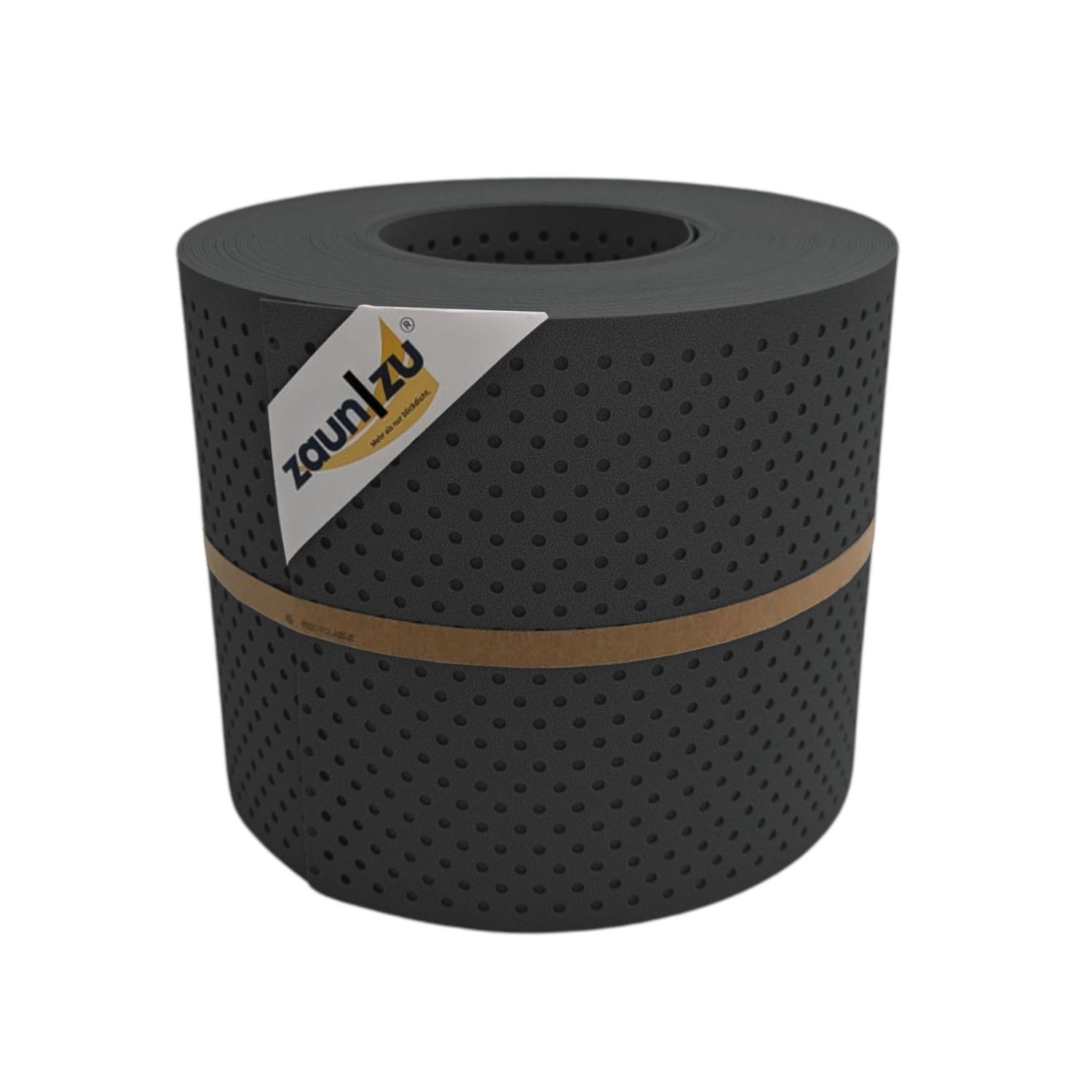 lamas de ocultación zaun|zu PREMIUM Patrón perforado 15% – 26m, Antracita (RAL 7016)