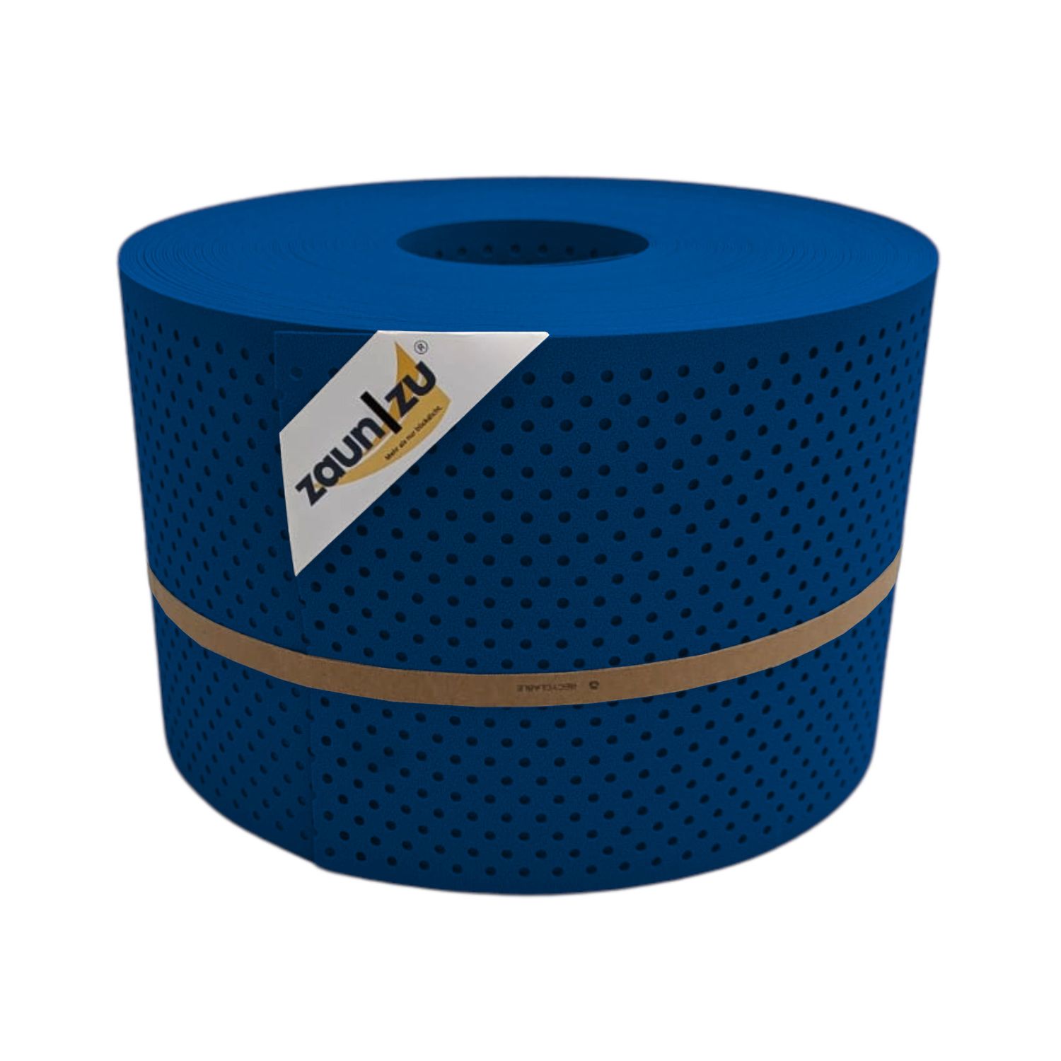 lamelles occultantes zaun|zu PREMIUM Profil perforé de 15 % de trous – 50m, Enzianblau (RAL 5010)