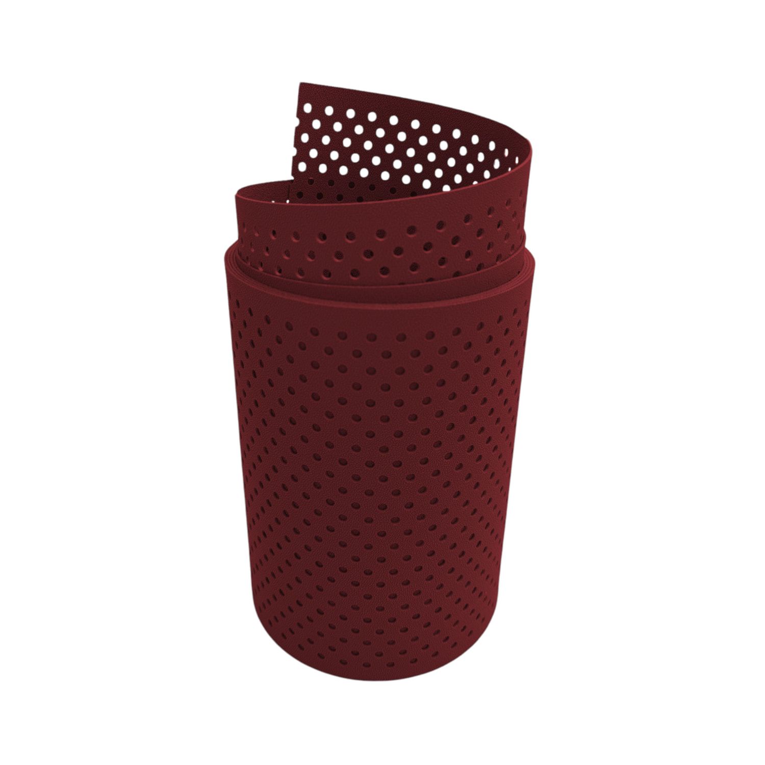 lamas de ocultación zaun|zu PREMIUM Patrón perforado 15% – 255cm, Bordeauxrot (RAL 3011)