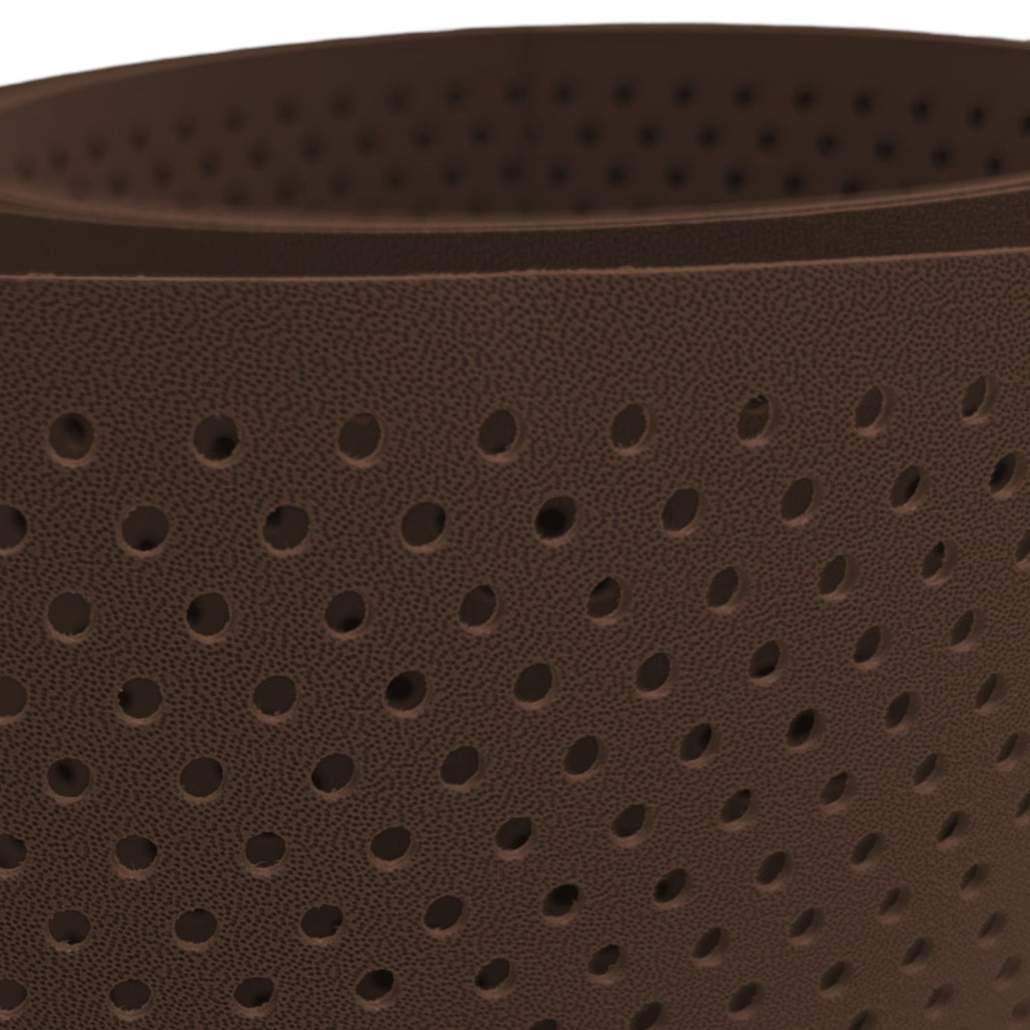 lamas de ocultación zaun|zu PREMIUM Patrón perforado 15% – 255cm, Brown (RAL 8011) – Ver 2