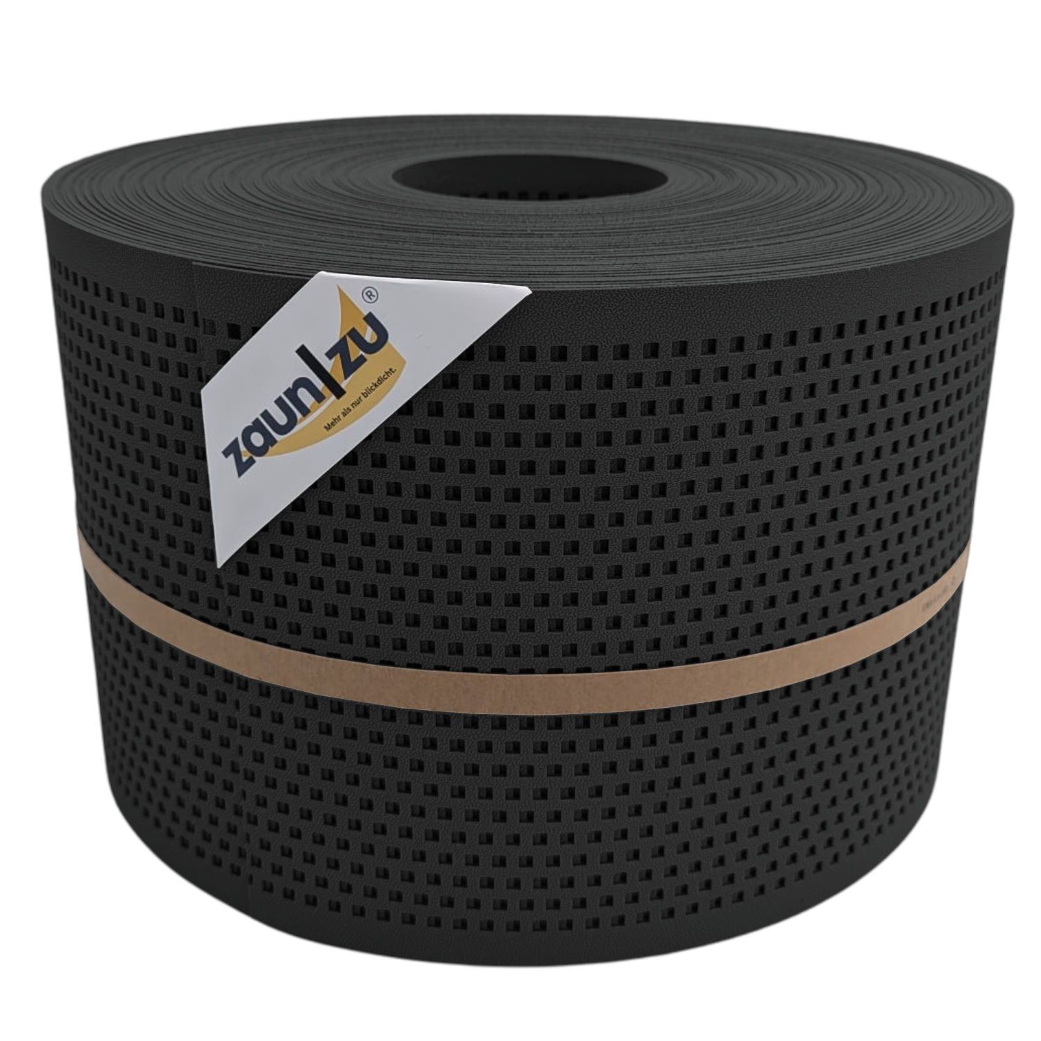 zaun|zu® tieniace pásy PREMIUM perforovaný QUADRAT-vzor perforácie – 50m, antracit (RAL 7016)