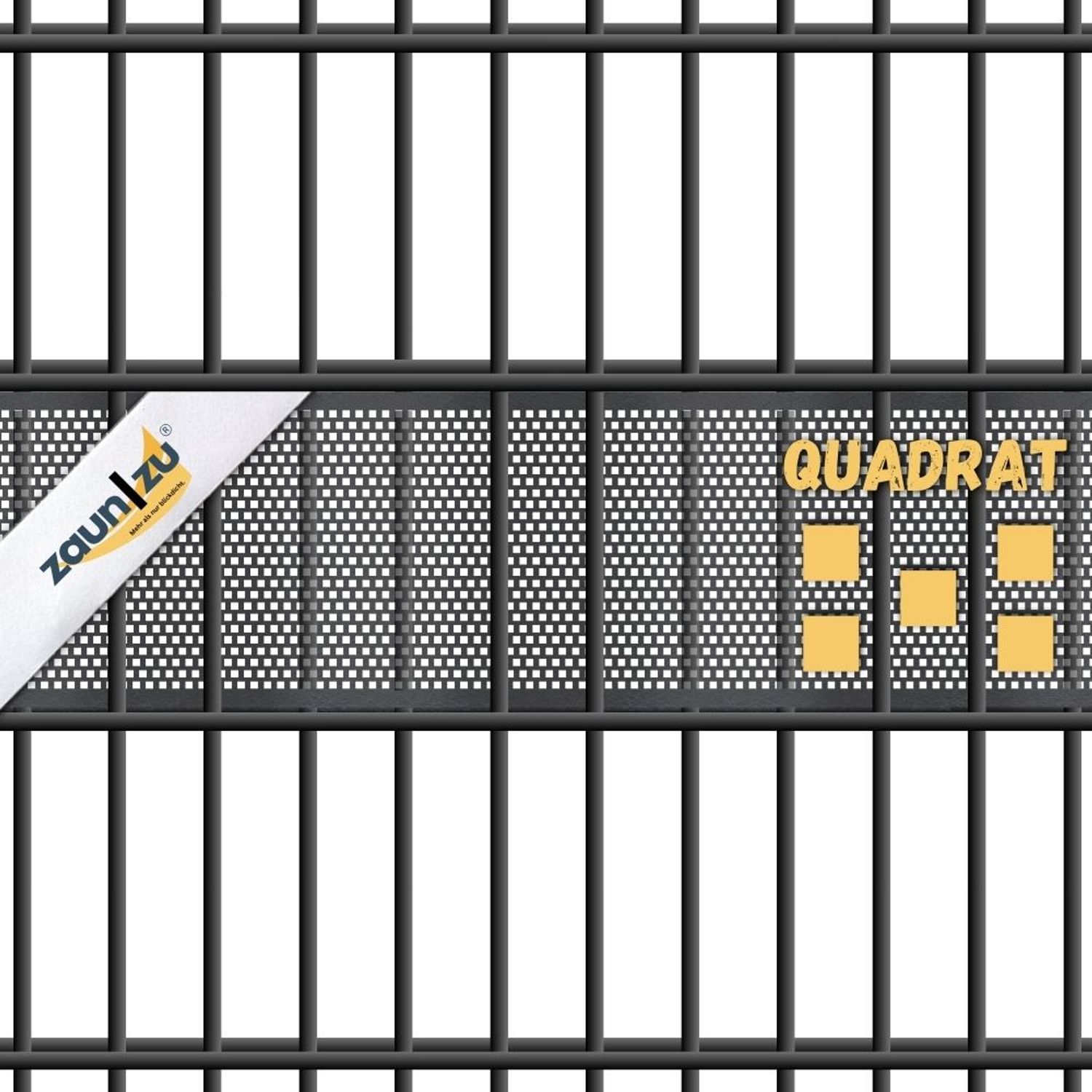 zichtstroken zaun|zu PREMIUM Geperforeerd QUADRAT-gatpatroon