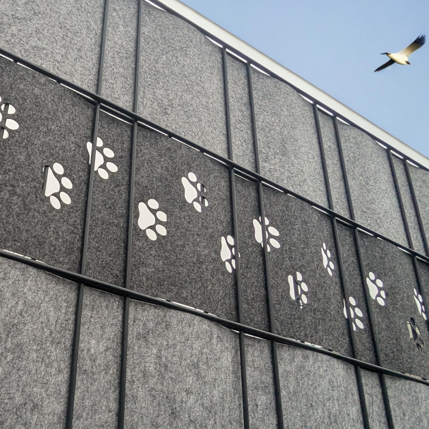 zaun|zu Feltro di design Decor Tapsi: strisce frangivista con motivo laser per recinzioni a pannelli a doppio filo – Laser fasce frangivista – Vista 4