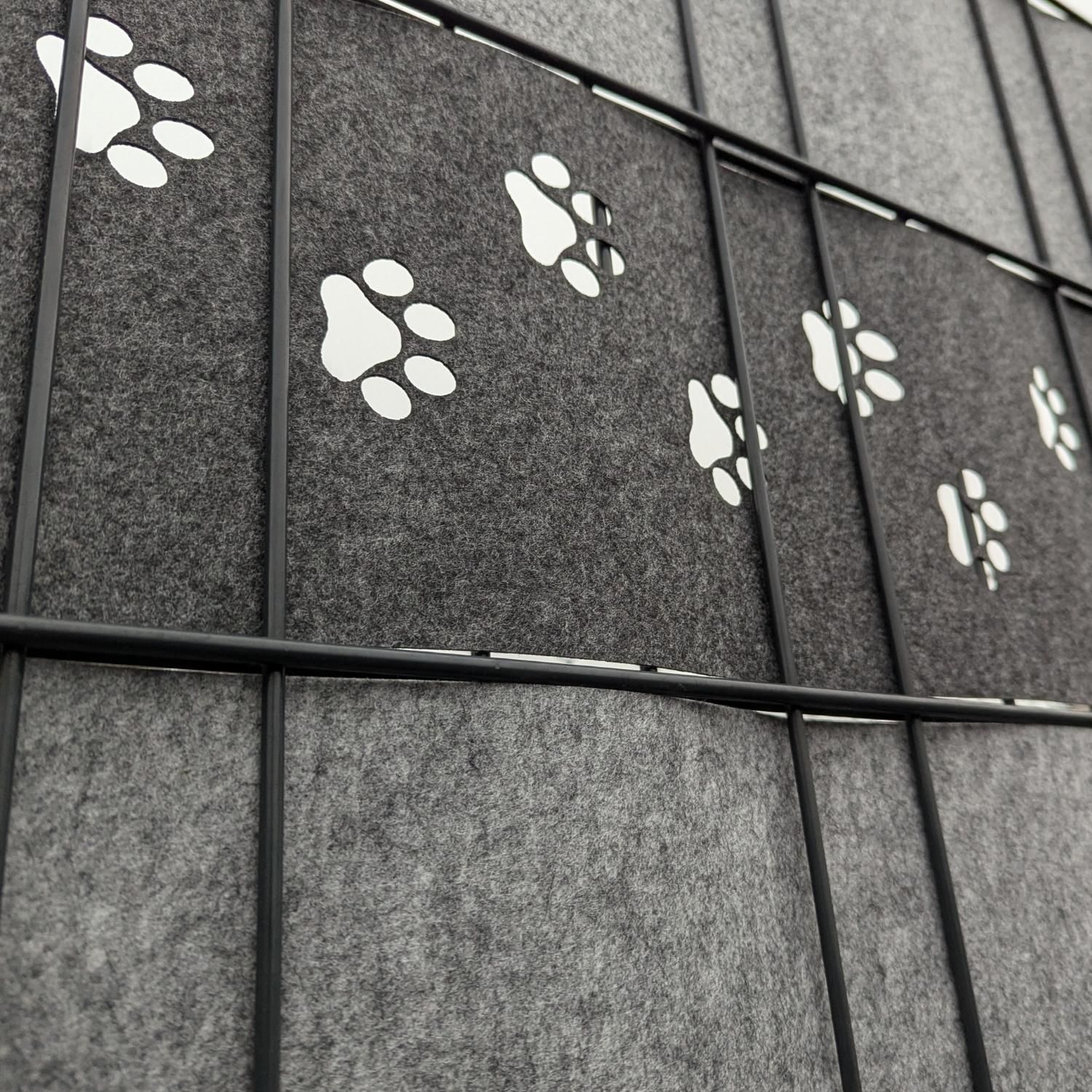 zaun|zu Feltro di design Decor Tapsi: strisce frangivista con motivo laser per recinzioni a pannelli a doppio filo – Laser fasce frangivista – Vista 3