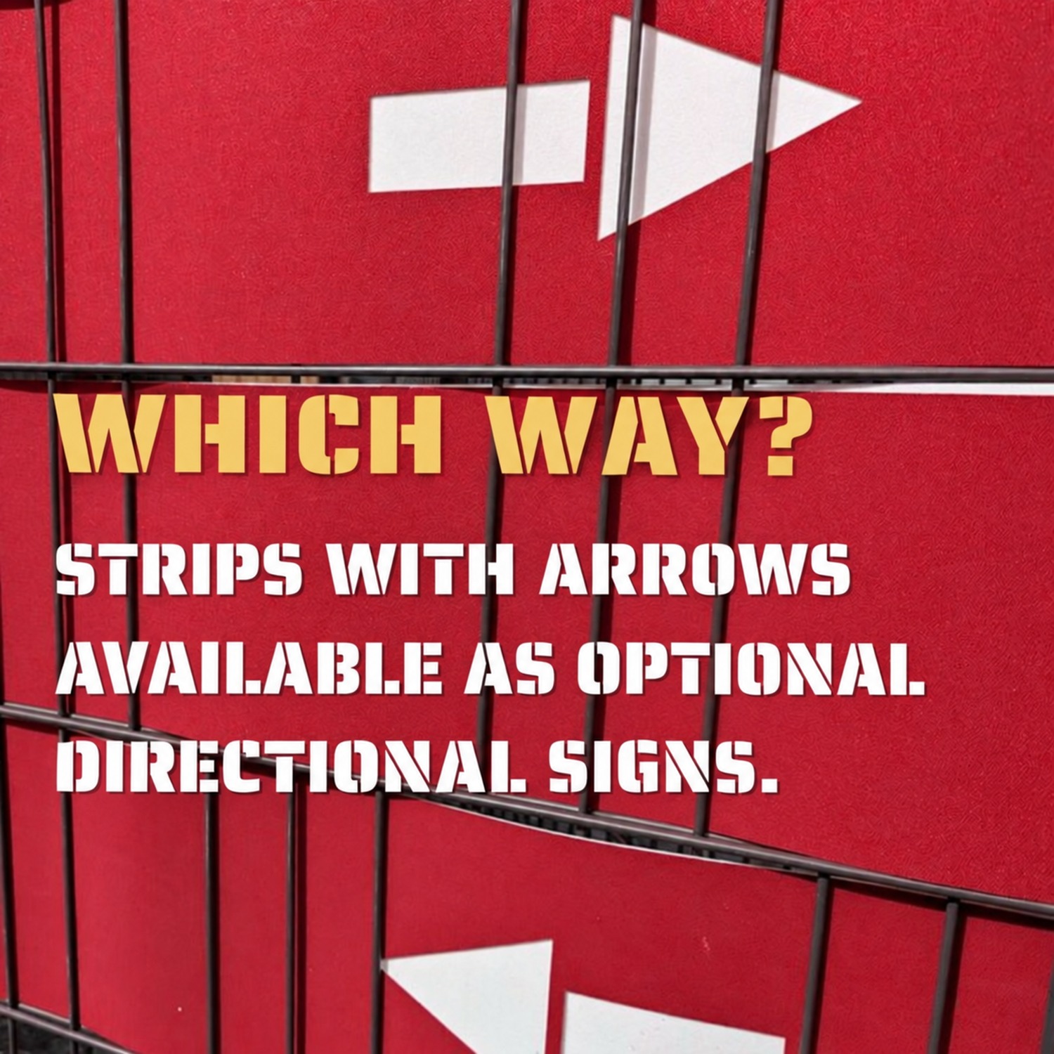 Privacy screen strips with laser-cut lettering word group: Entry / Exit - Various terms to choose from – View 4