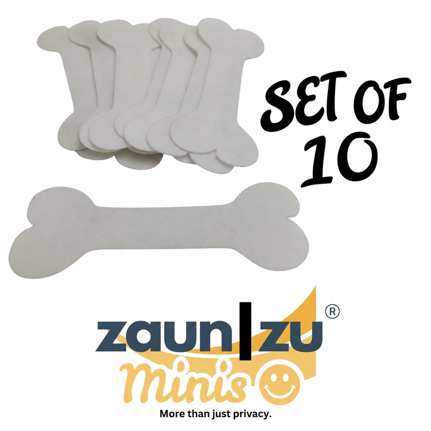 zaun|zu Minis - Dog bones 10 pack deco element for twin-wire mesh fences – 14 cm – View 2