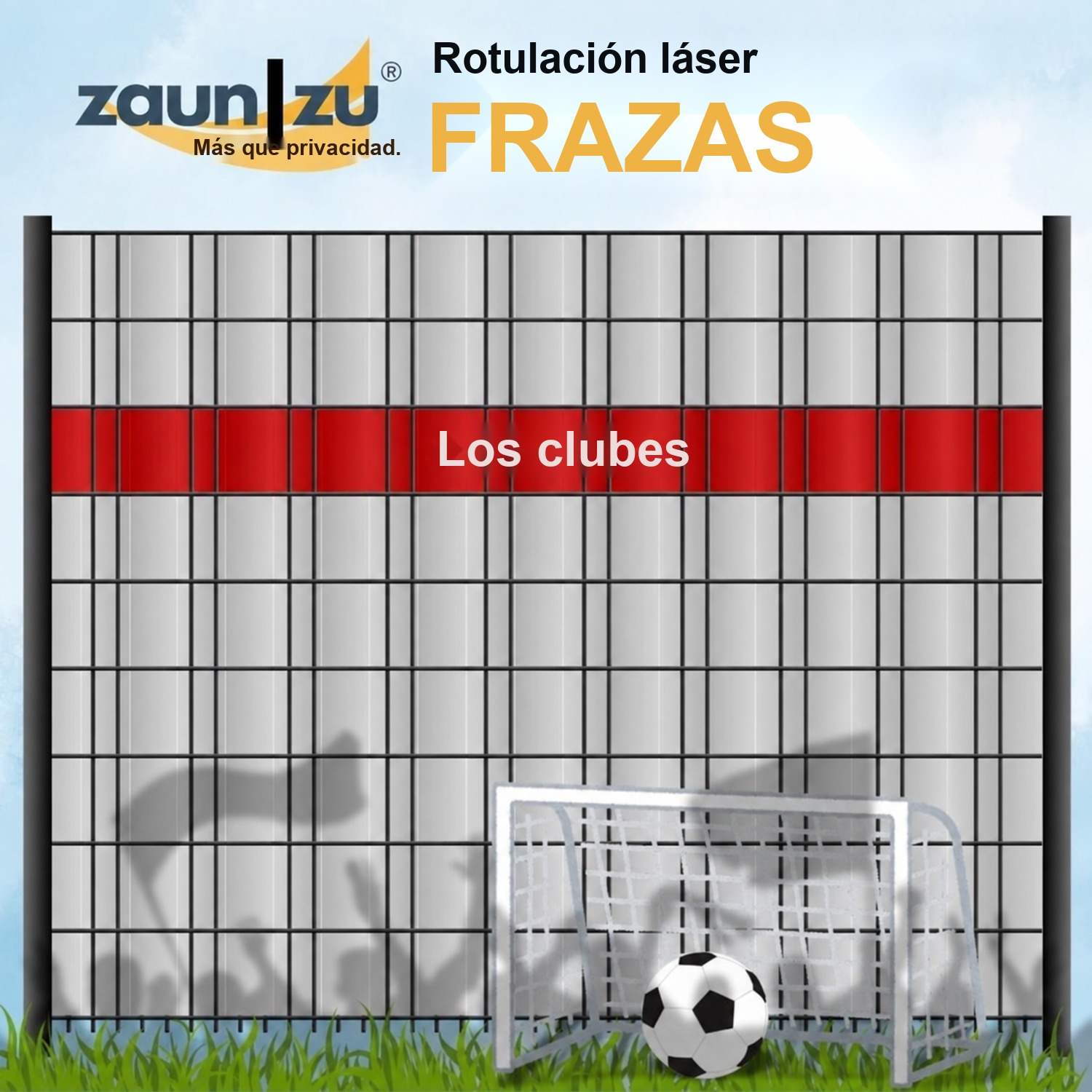 lamas de ocultación con el grupo de palabras de corte láser: CLUBS - Varios términos para elegir