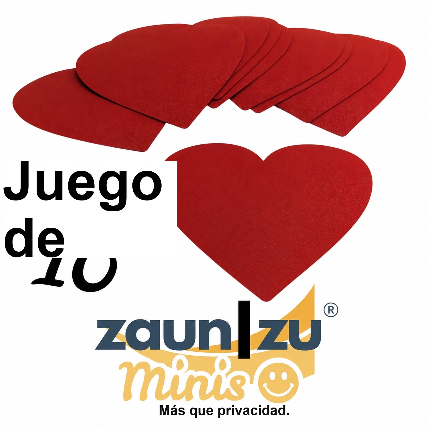 zaun|zu Minis - Corazones 10 pack elemento decorativo para cercas de malla gemela – 14 cm – Ver 4