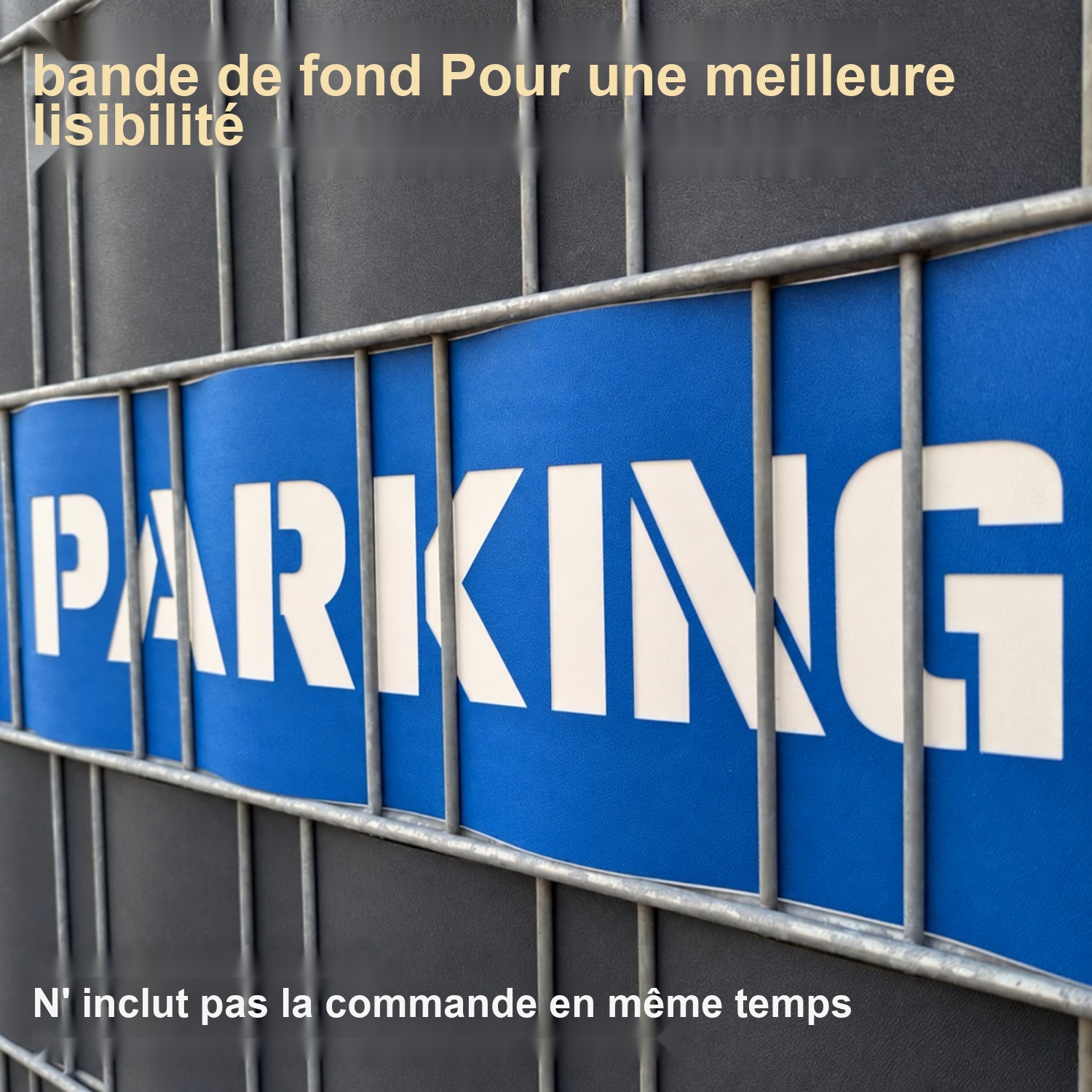 lamelles occultantes avec lettrage laser-coup groupe de mots: CAMPING - Divers termes à choisir – Affichage 2
