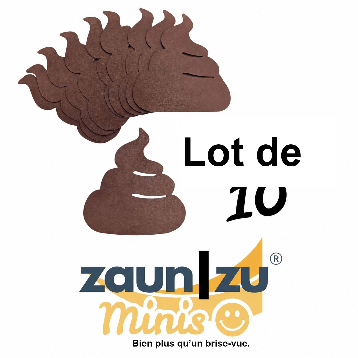 zaun|zu Minis - Pile de 10 paquets d'élément décoratif pour clôtures à mailles à deux fils – 14 cm, Marron (was sonst?) – Affichage 2